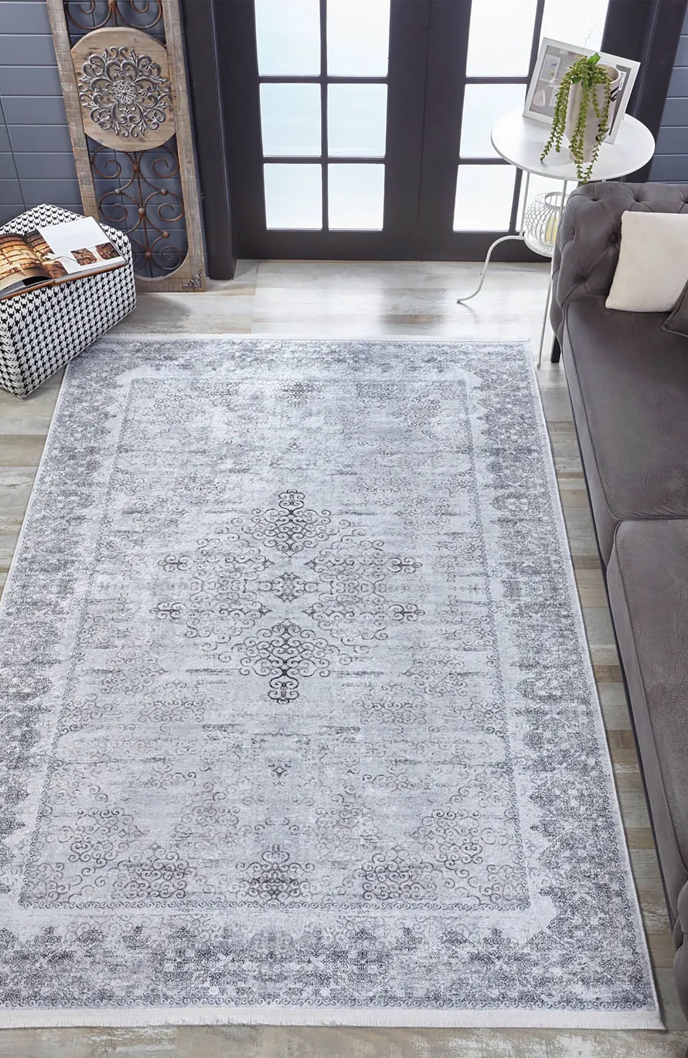 Willow Turkish Floral Vintage Medallion Rug