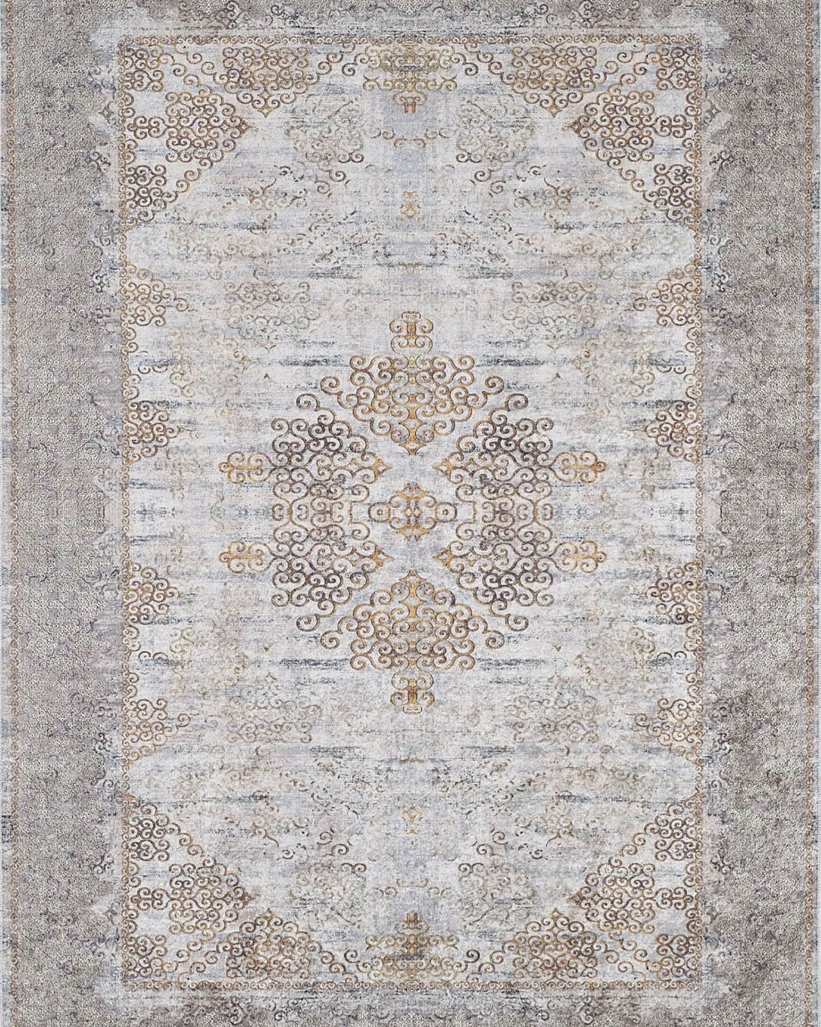 Emilia Turkish Floral Vintage Medallion Geometric Rug