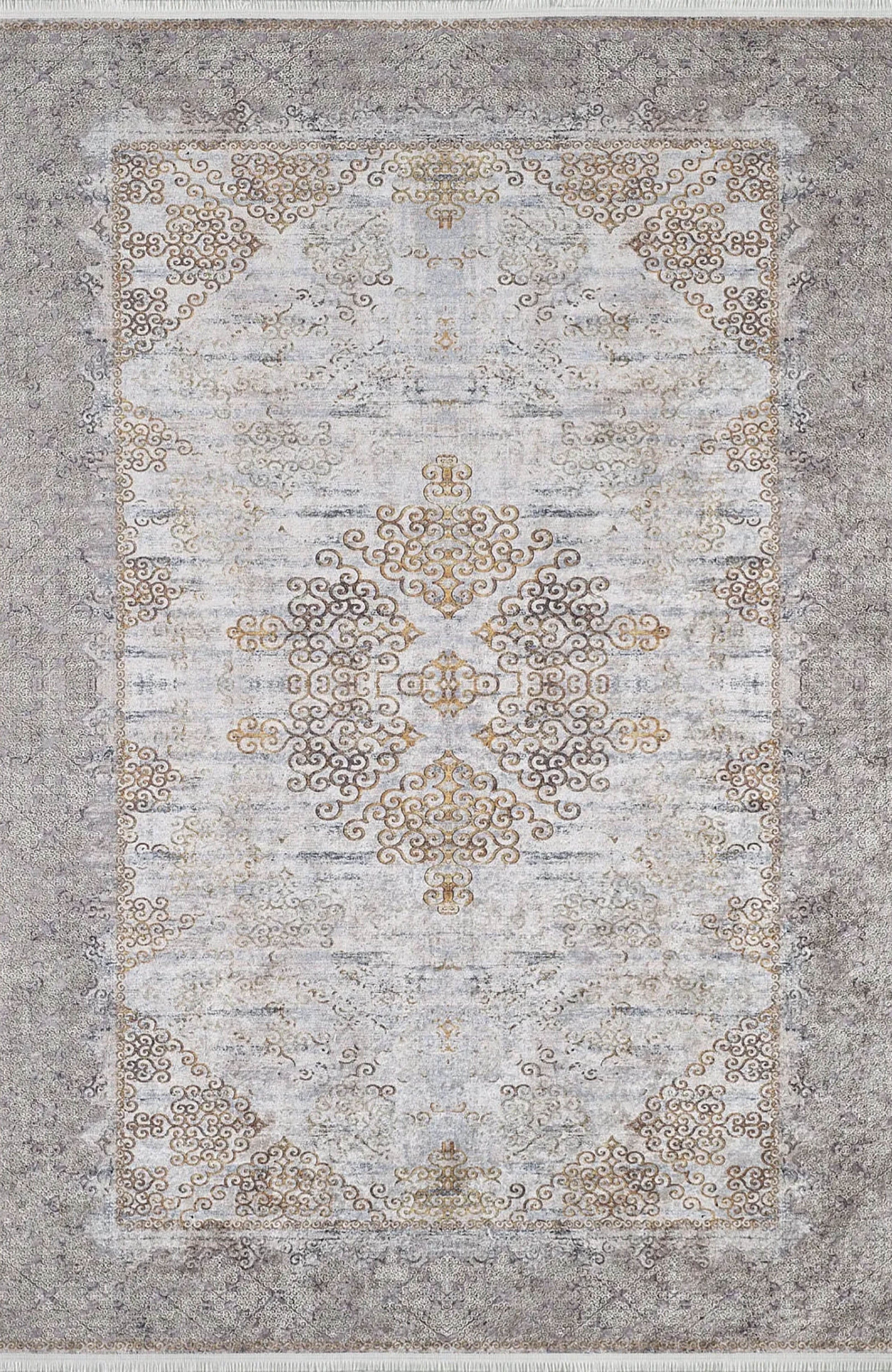 Emilia Turkish Floral Vintage Medallion Geometric Rug