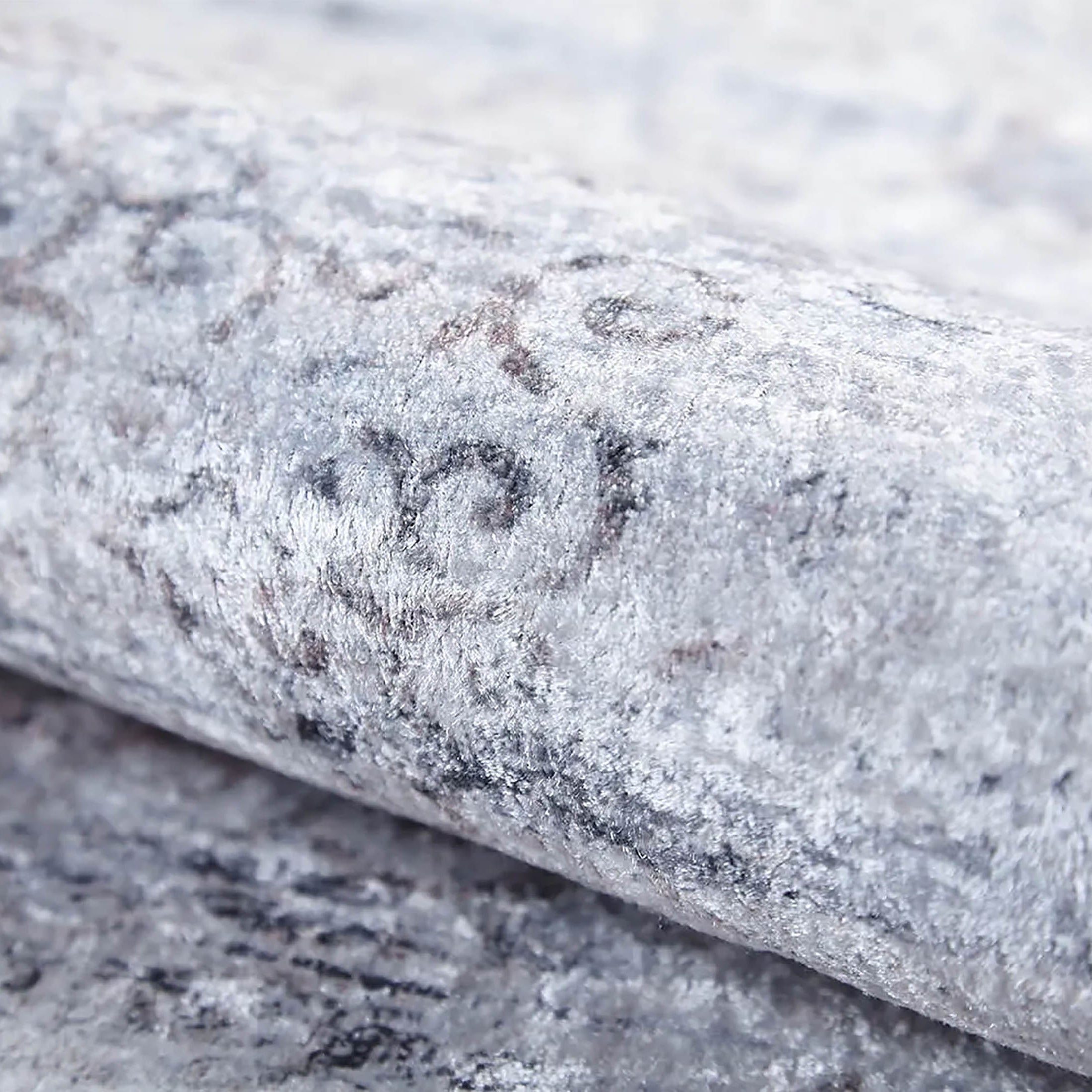 Riley Turkish Floral Vintage Medallion Geometric Gray Rug