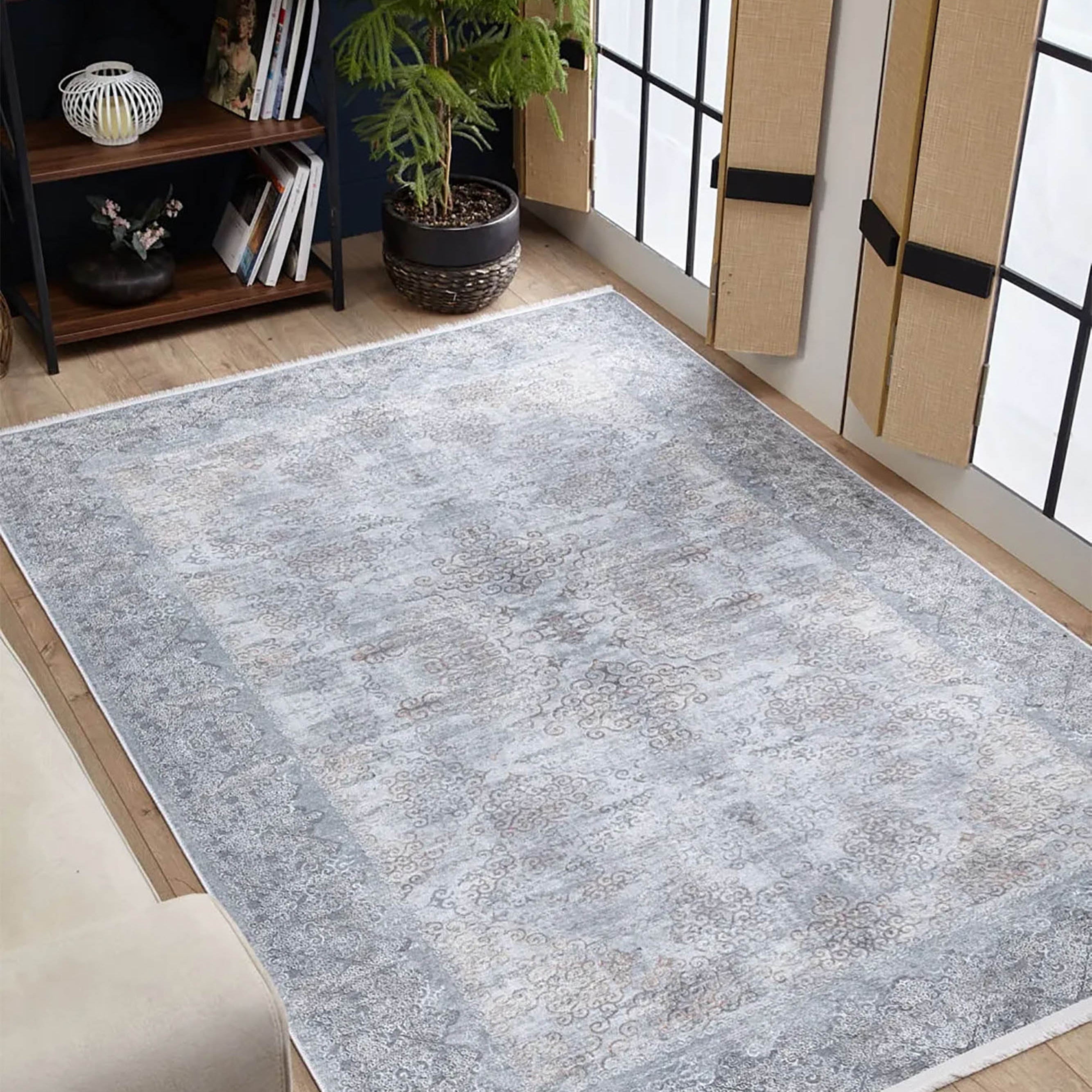 Stella Turkish Floral Vintage Medallion Geometric Rug