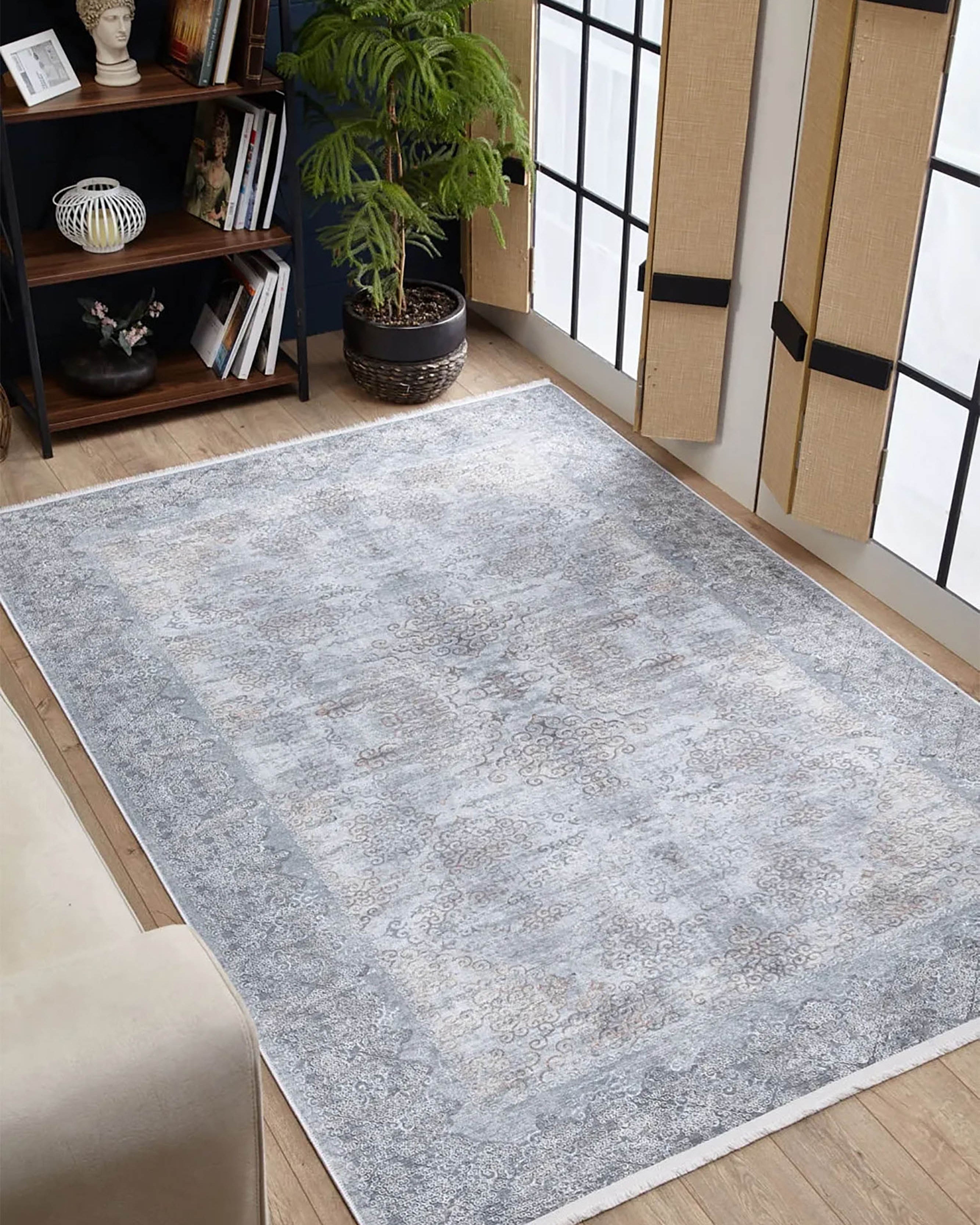 Stella Turkish Floral Vintage Medallion Geometric Rug