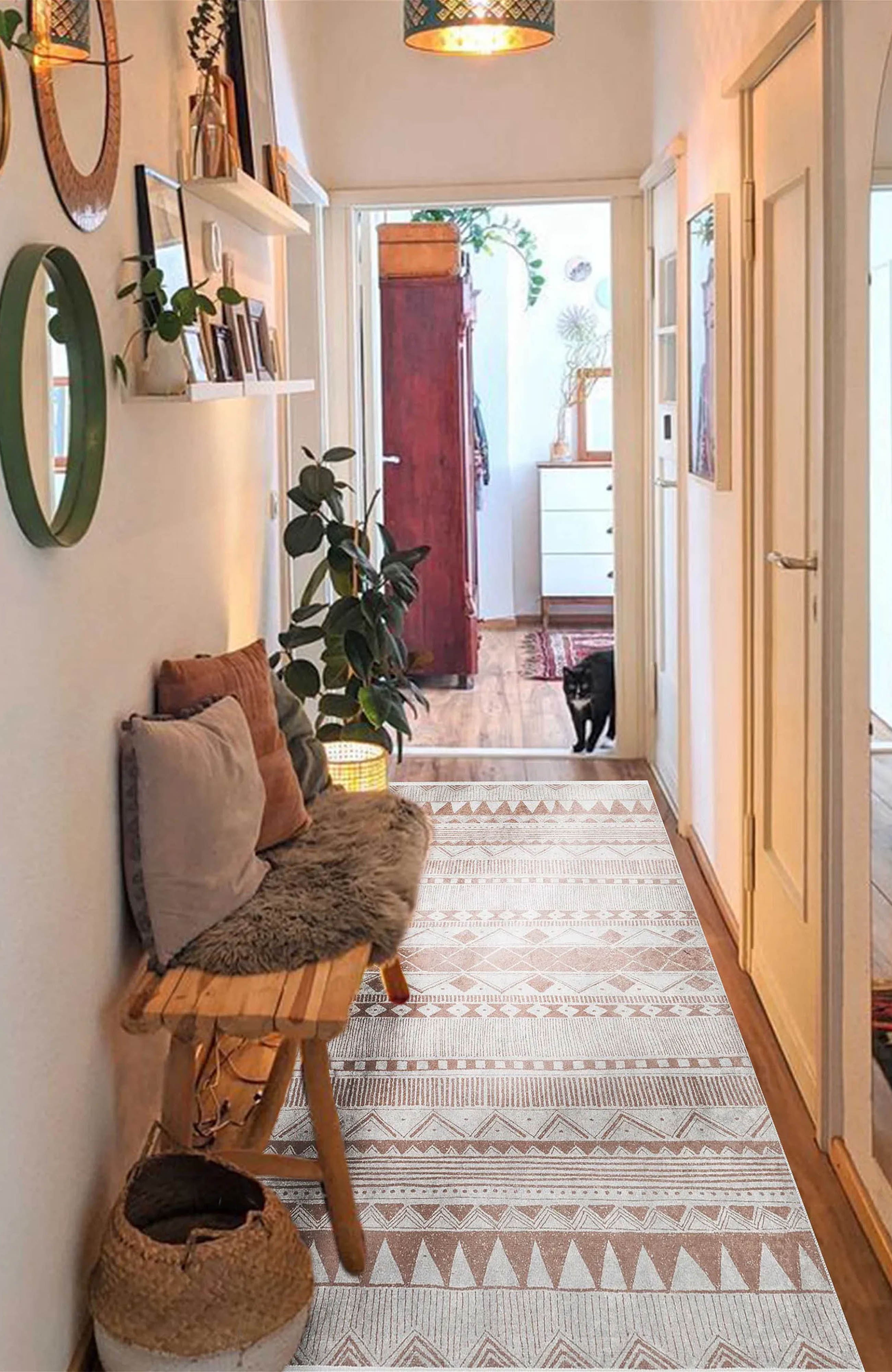 Julieta Turkish Kilim Beige Geometric Rug