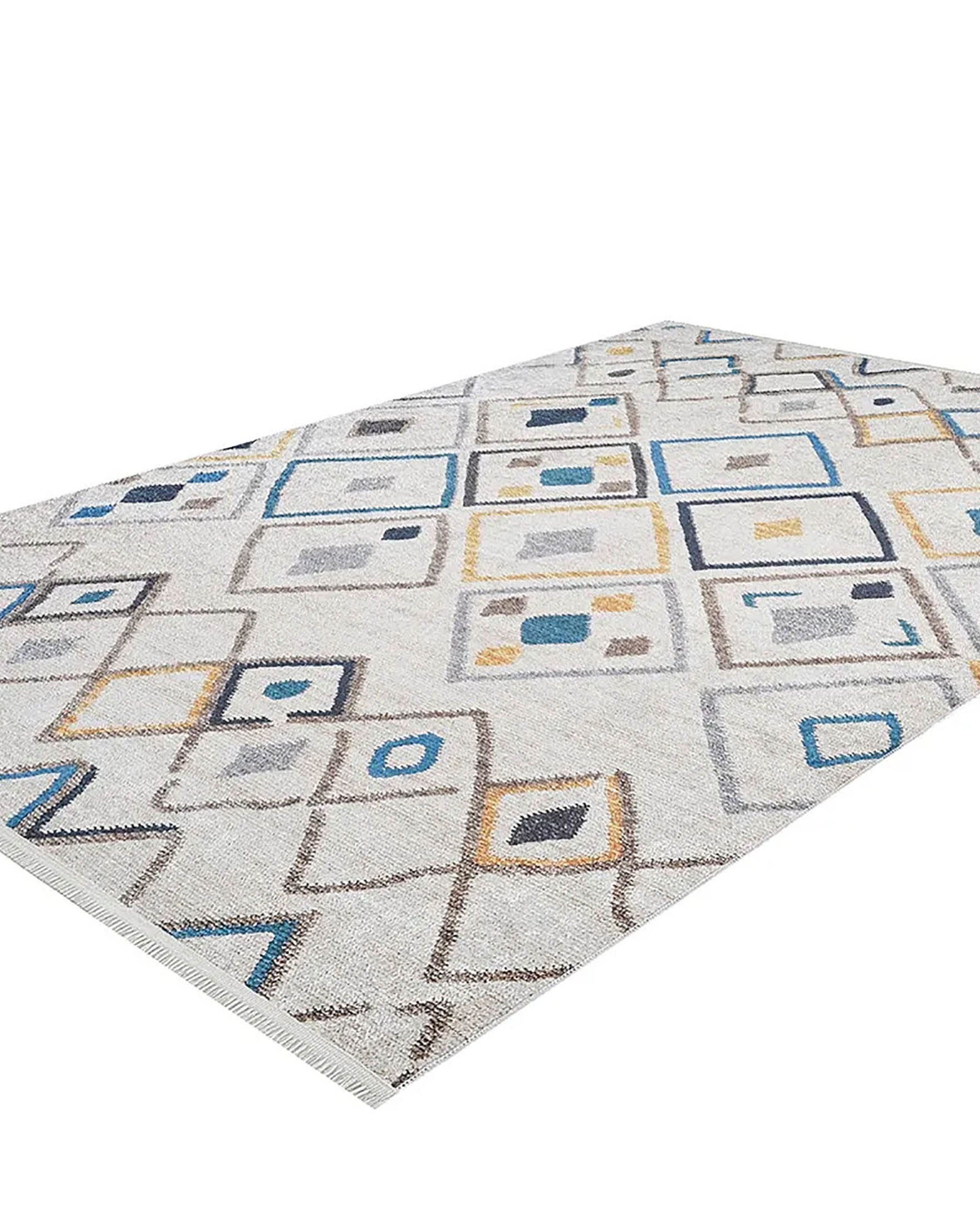 Ruby Moroccan Kilim Geometric Rug