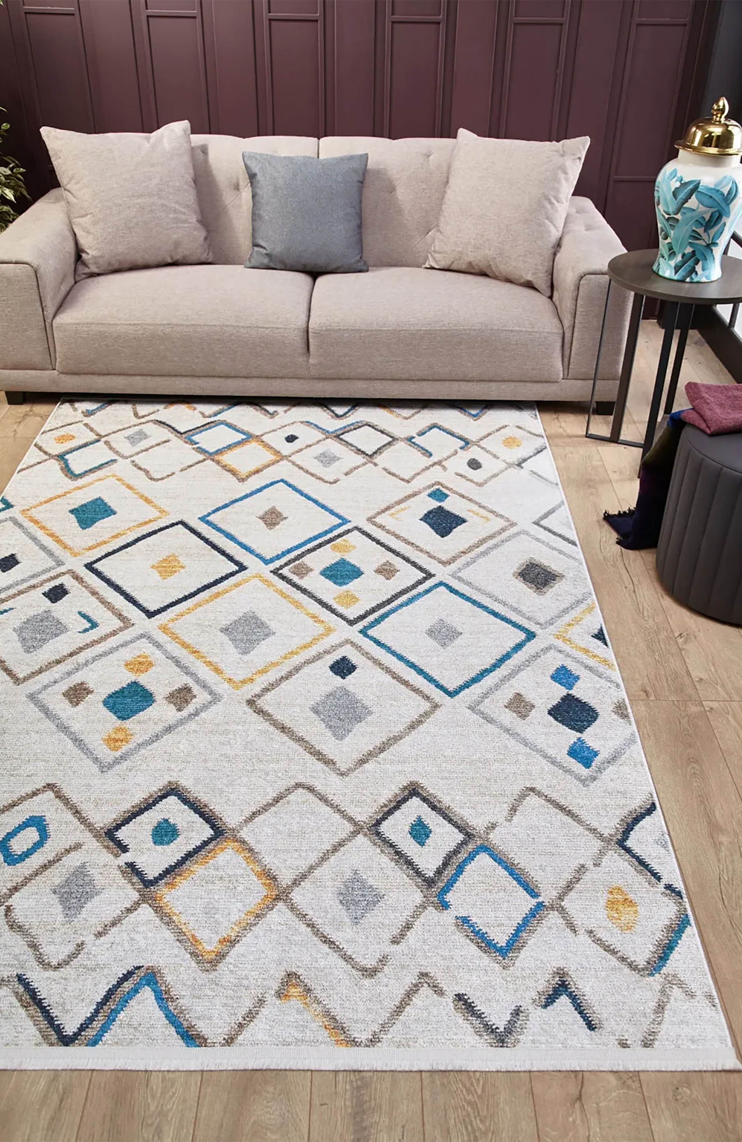 Ruby Moroccan Kilim Geometric Rug