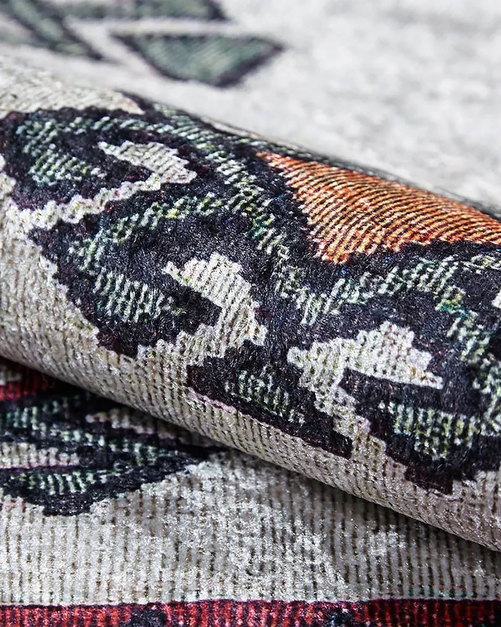 Saylor Moroccan Red Gray Kilim Rug