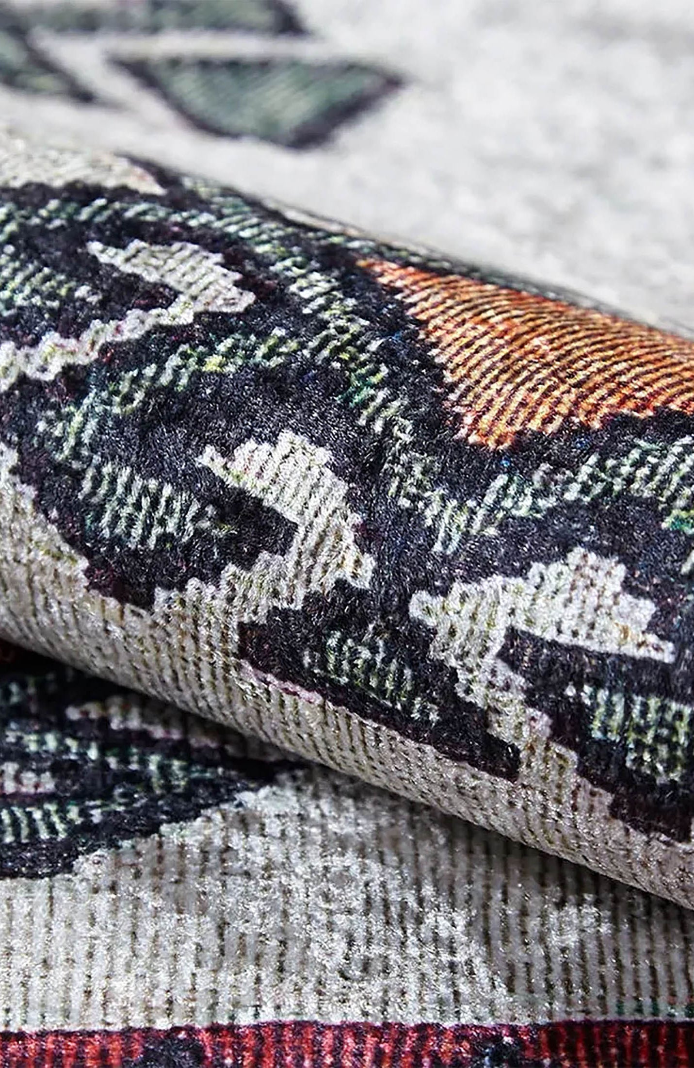 Saylor Moroccan Red Gray Kilim Rug