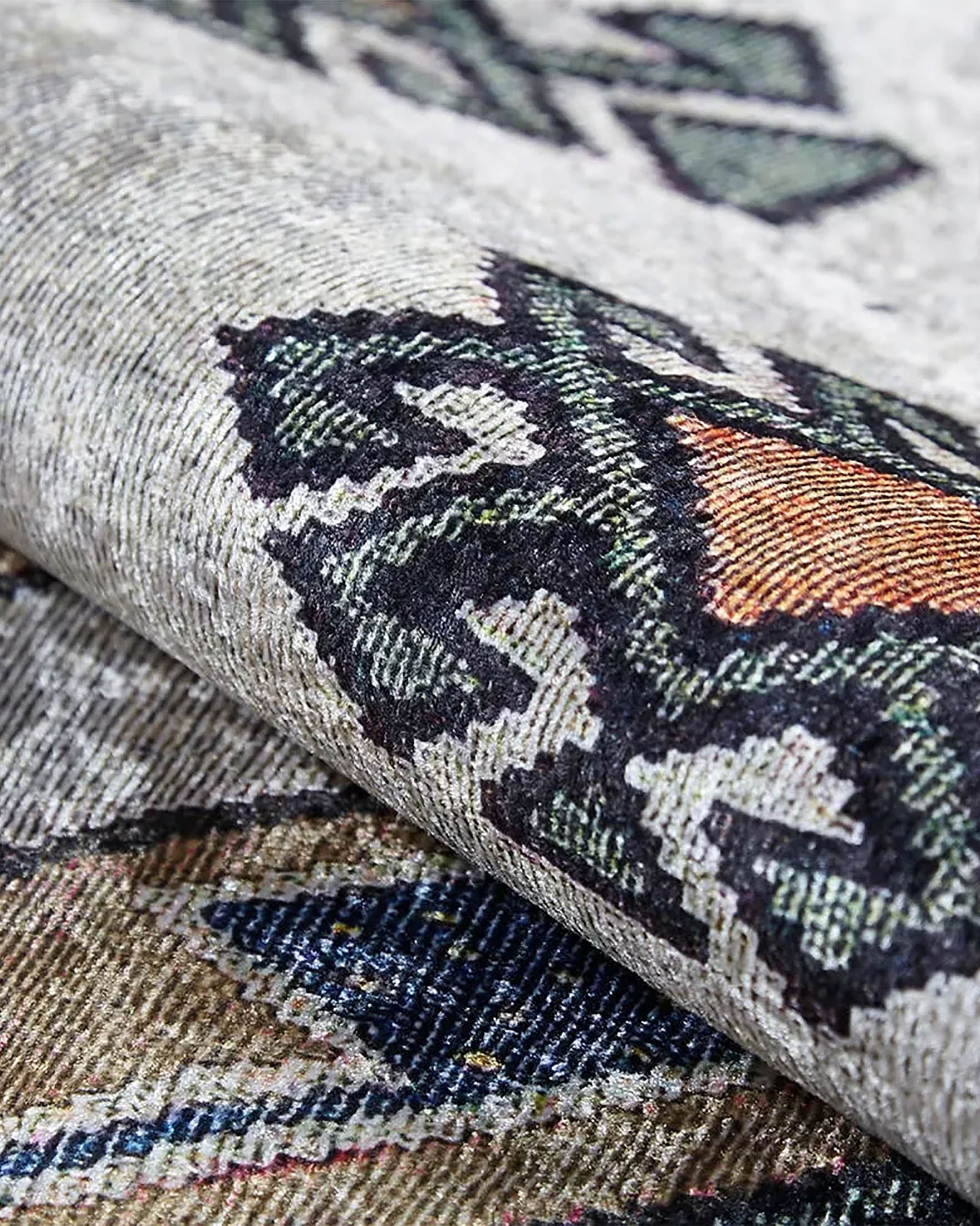 Stevie Moroccan Beige Gray Kilim Rug