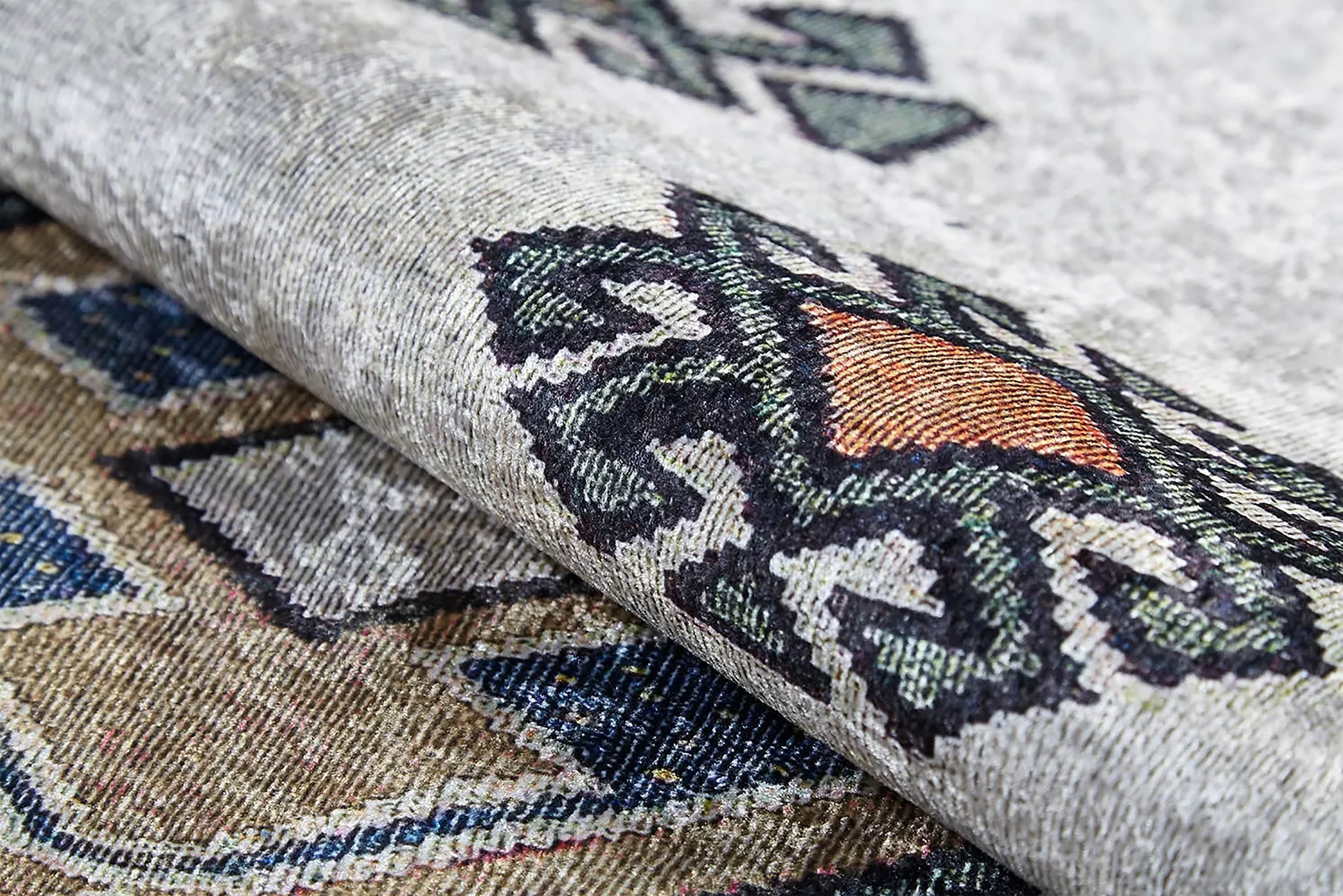 Stevie Moroccan Beige Gray Kilim Rug