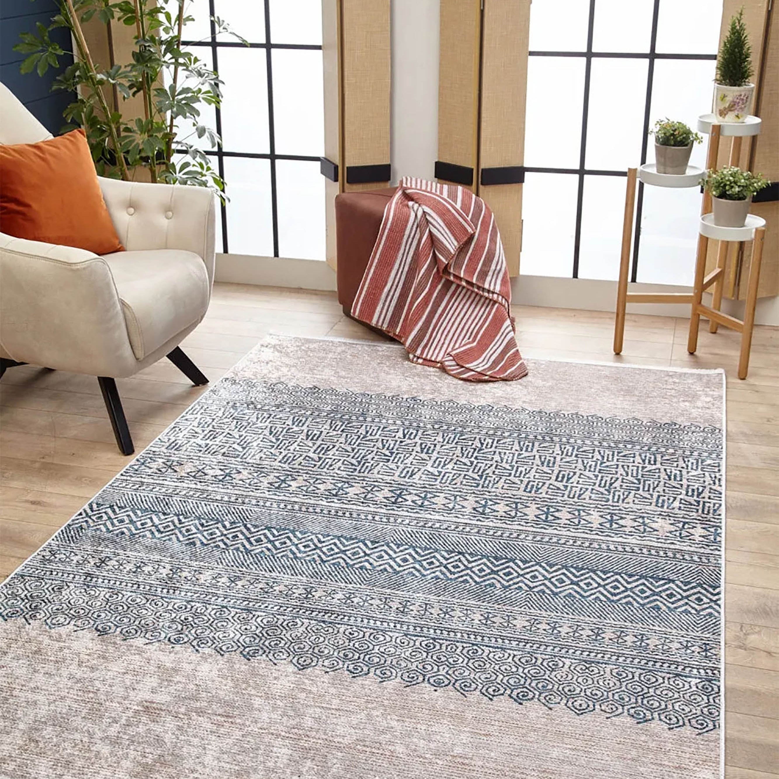 Josie Turkish Ethnic Kilim Geometric Rug