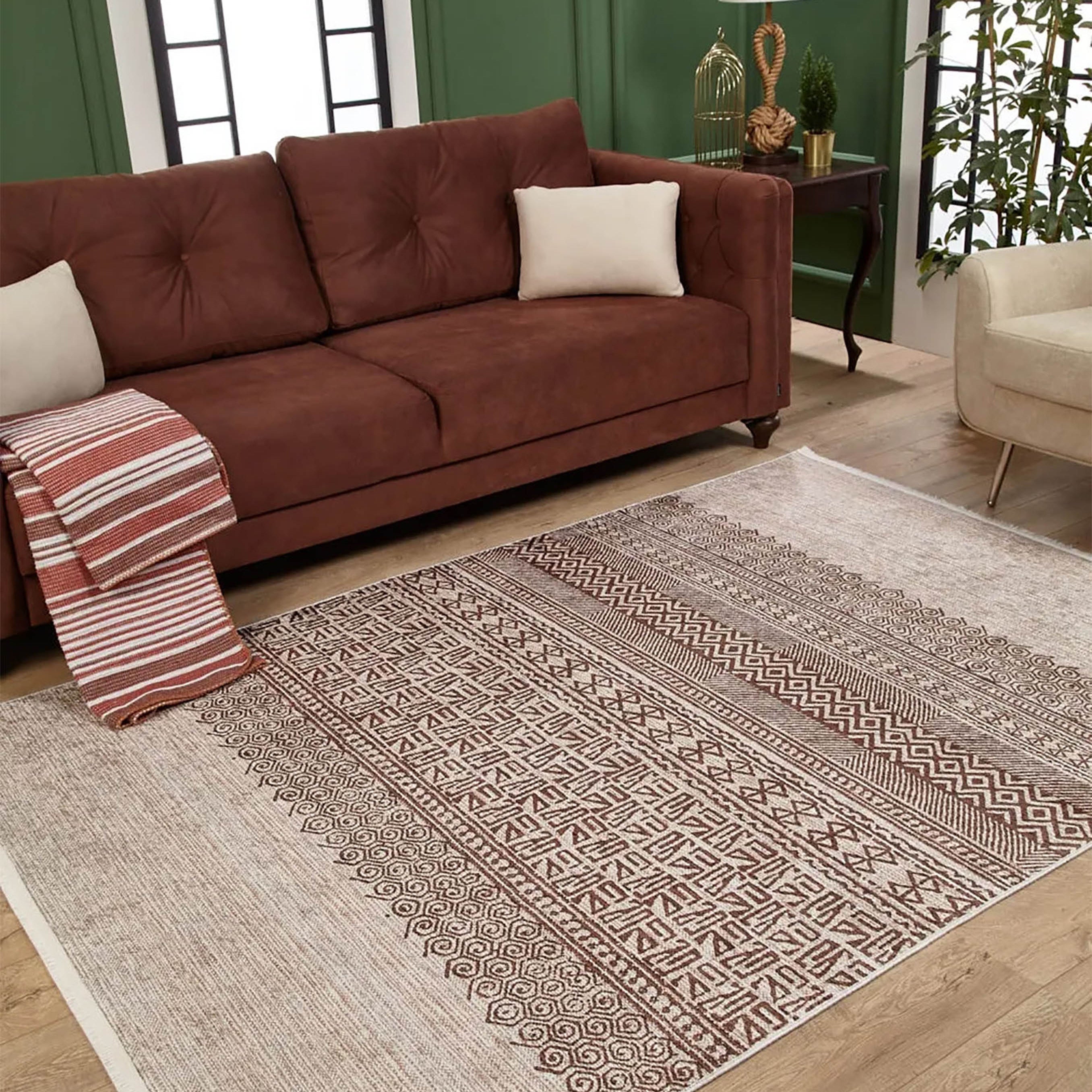 Daisy Turkish Ethnic Kilim Geometric Rug
