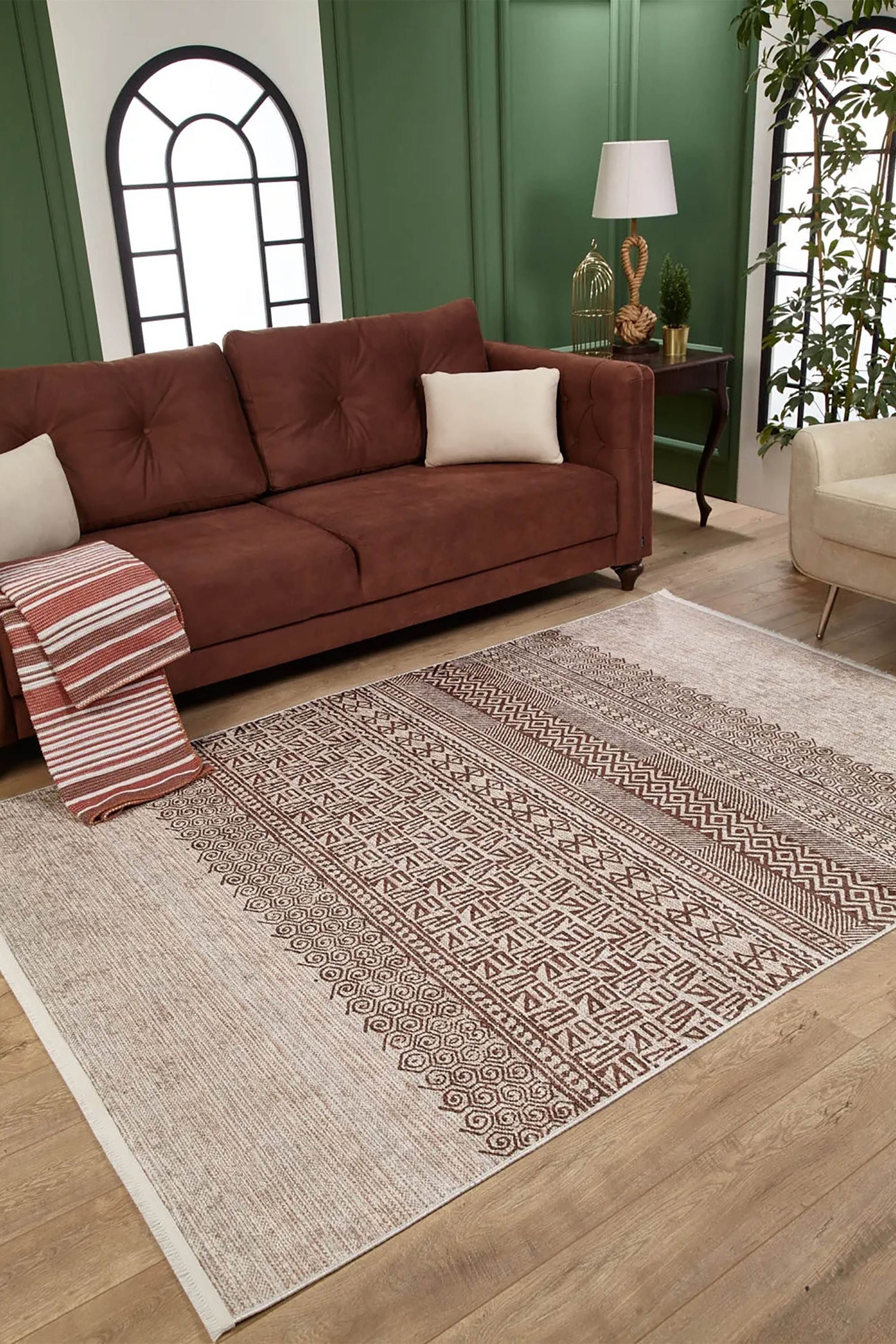 Daisy Turkish Ethnic Kilim Geometric Rug