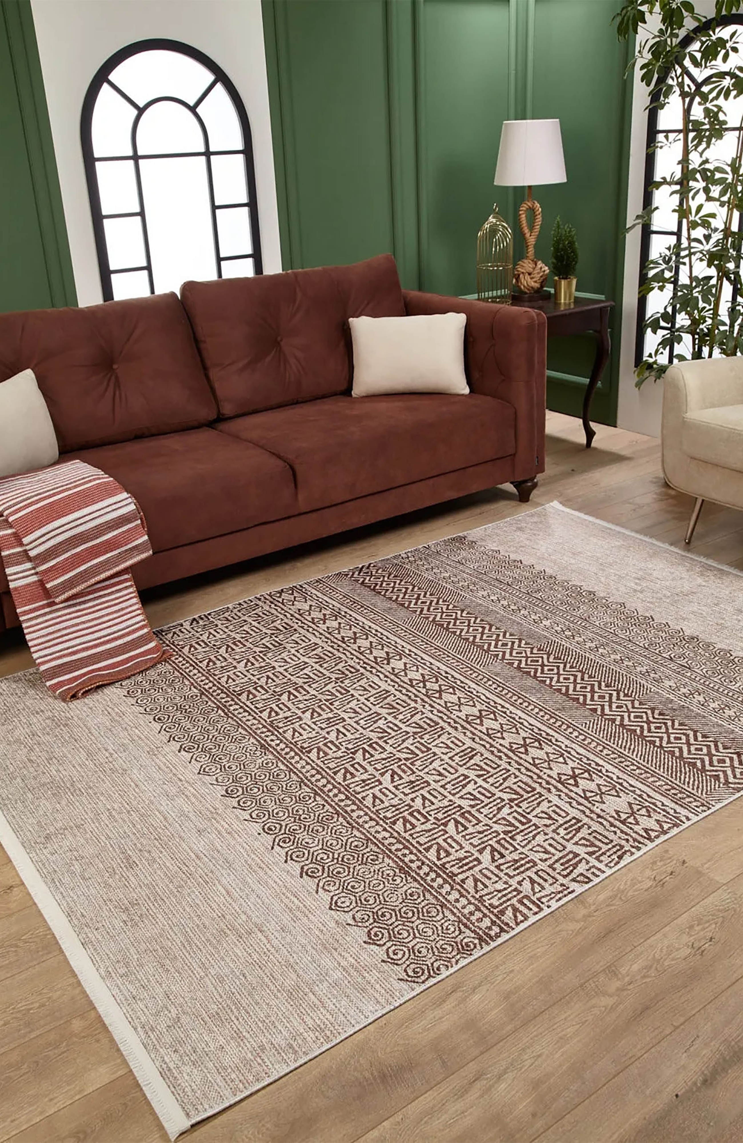 Daisy Turkish Ethnic Kilim Geometric Rug