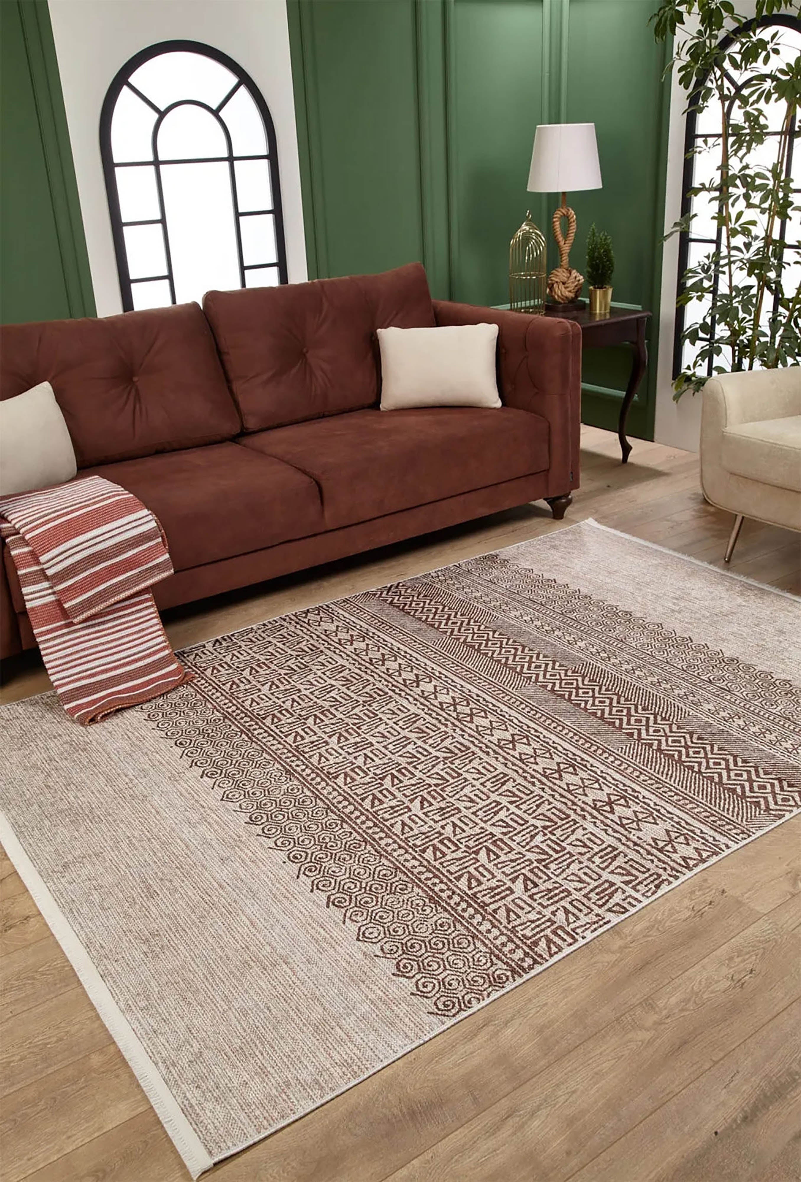 Daisy Turkish Ethnic Kilim Geometric Rug