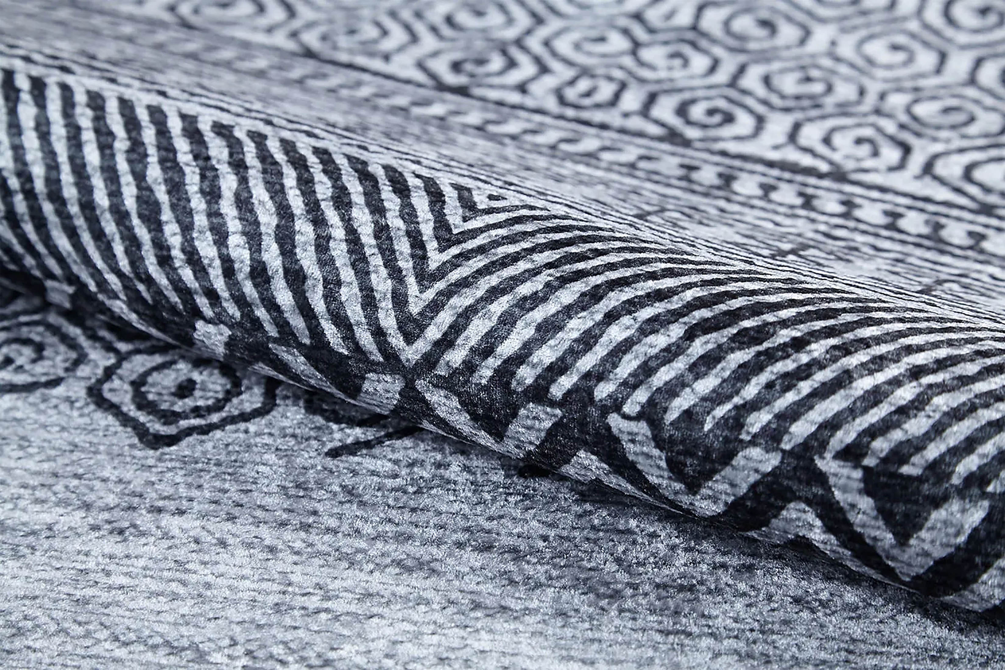 Rylee Turkish Ethnic Kilim Geometric Gray Rug