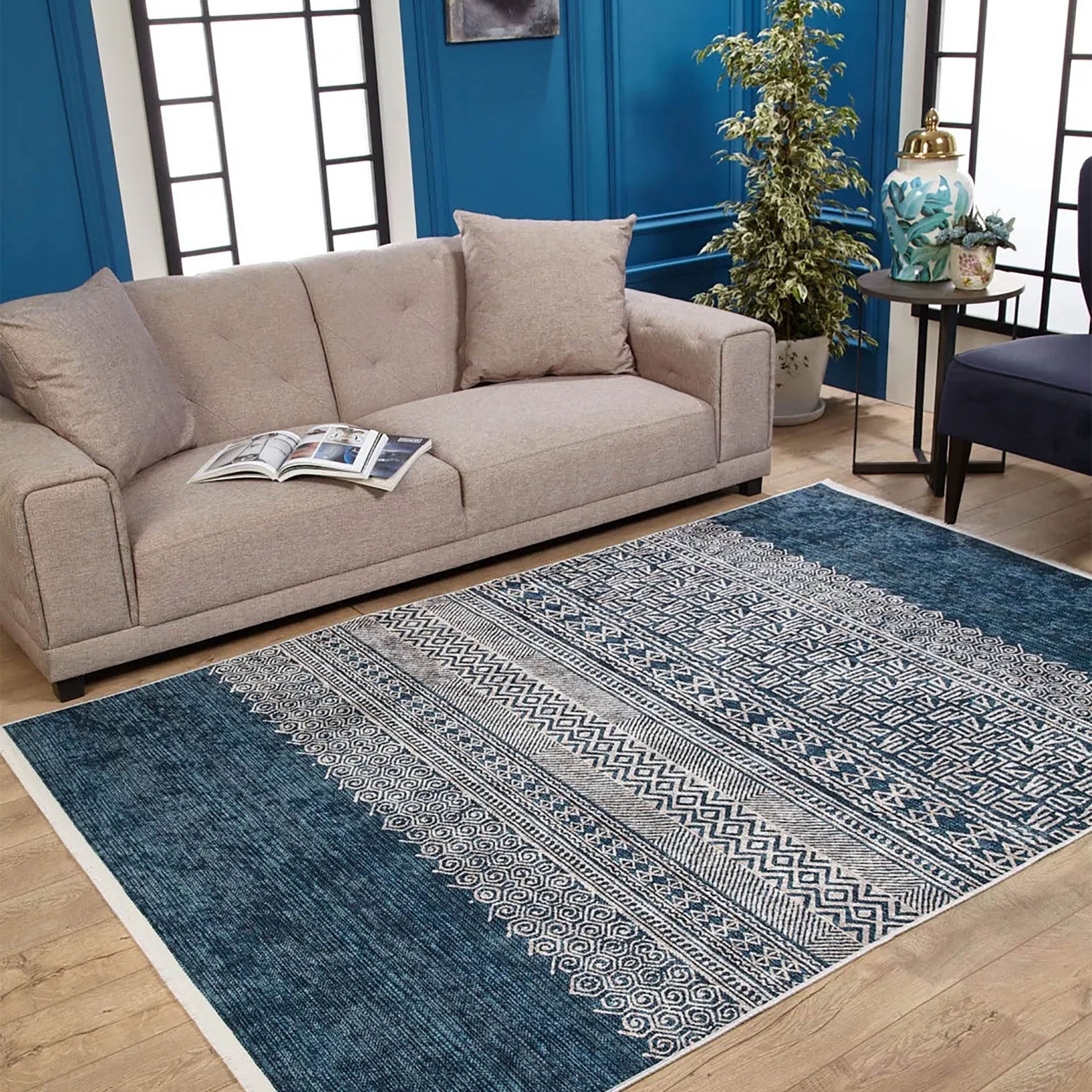 Adalynn Turkish Ethnic Kilim Geometric Rug