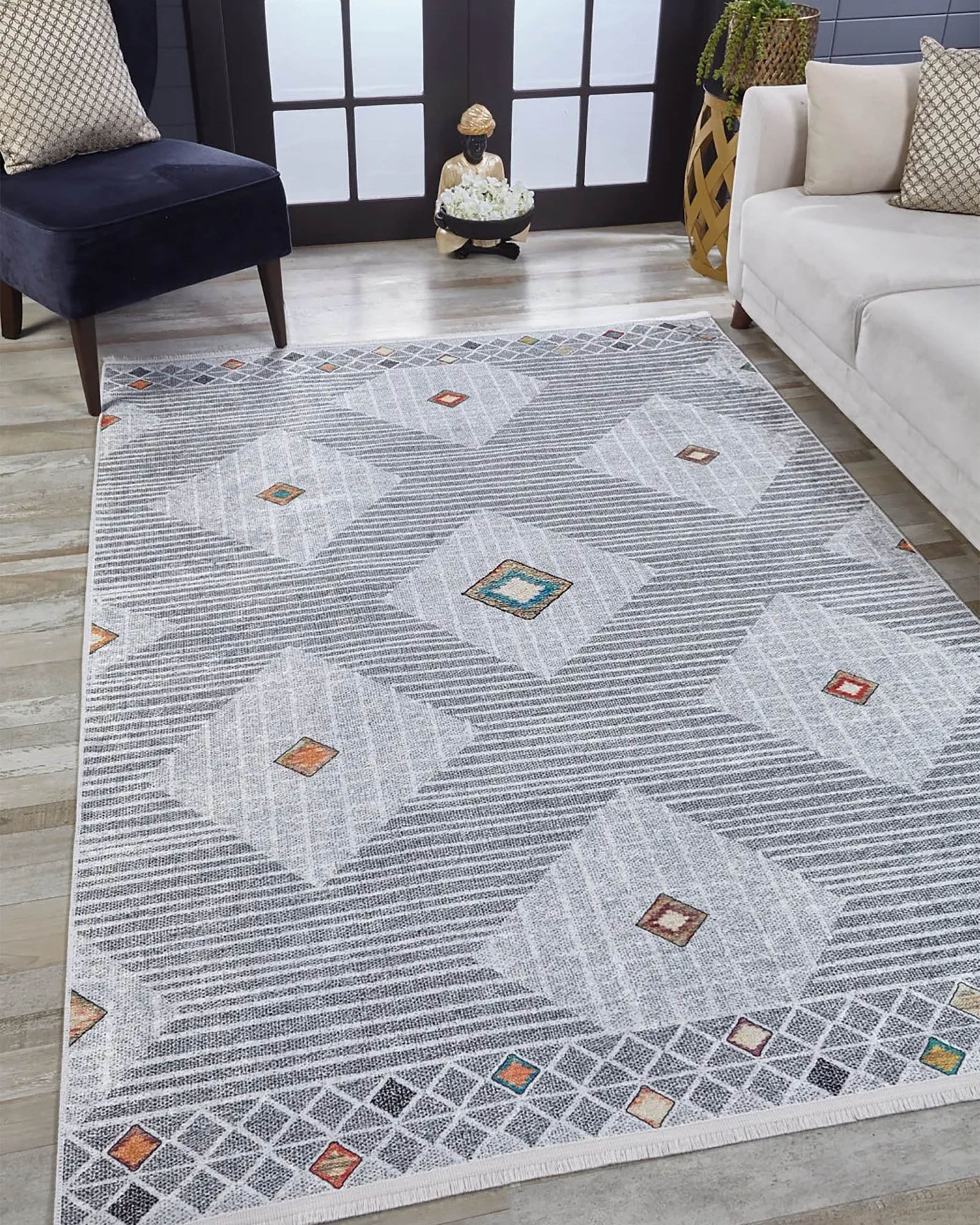 Freya Geometric Modern Home Decor Rug