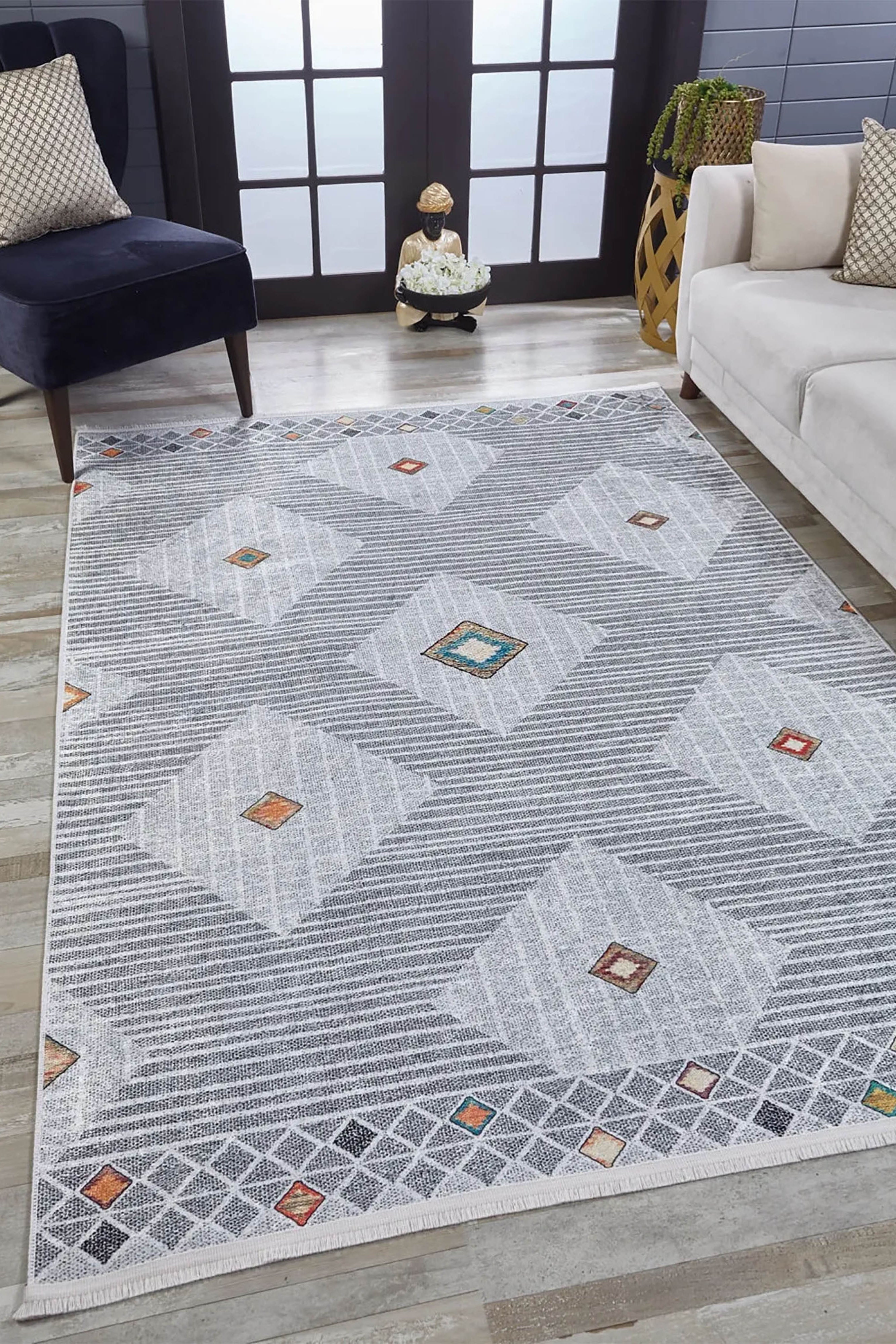 Freya Geometric Modern Home Decor Rug