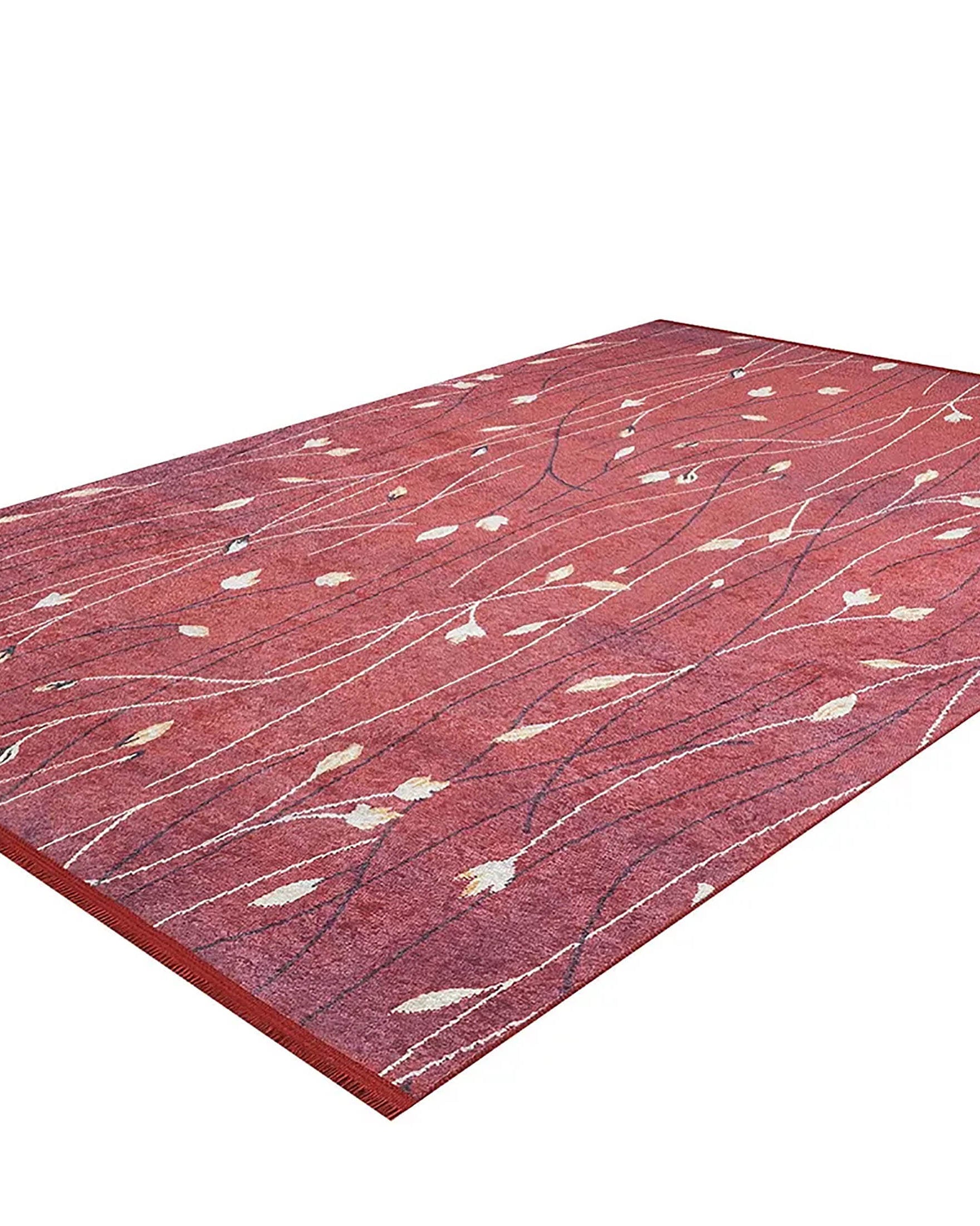 Melissa Flower Design Turkish Ethnic Kilim Red Rug