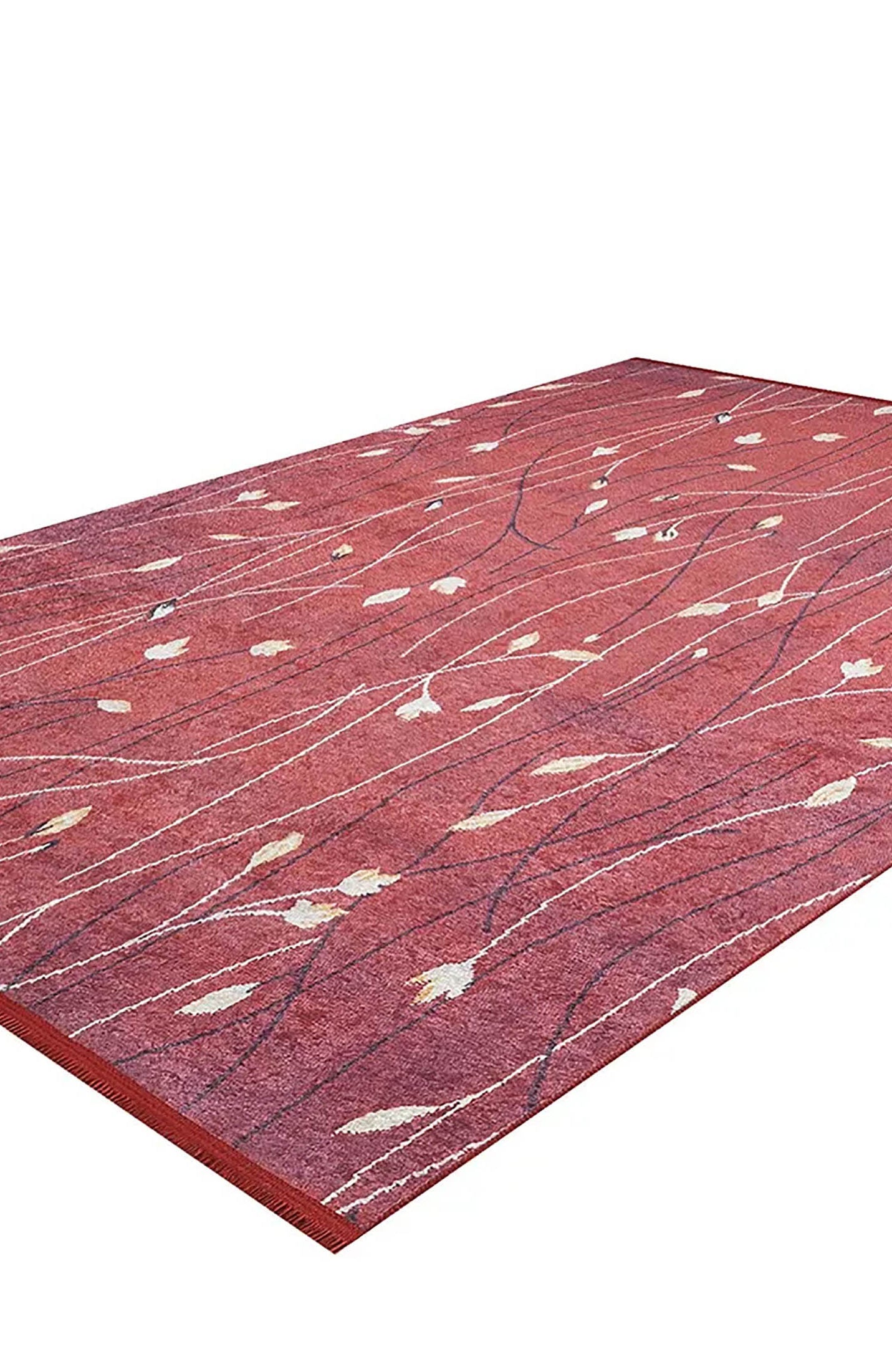 Melissa Flower Design Turkish Ethnic Kilim Red Rug