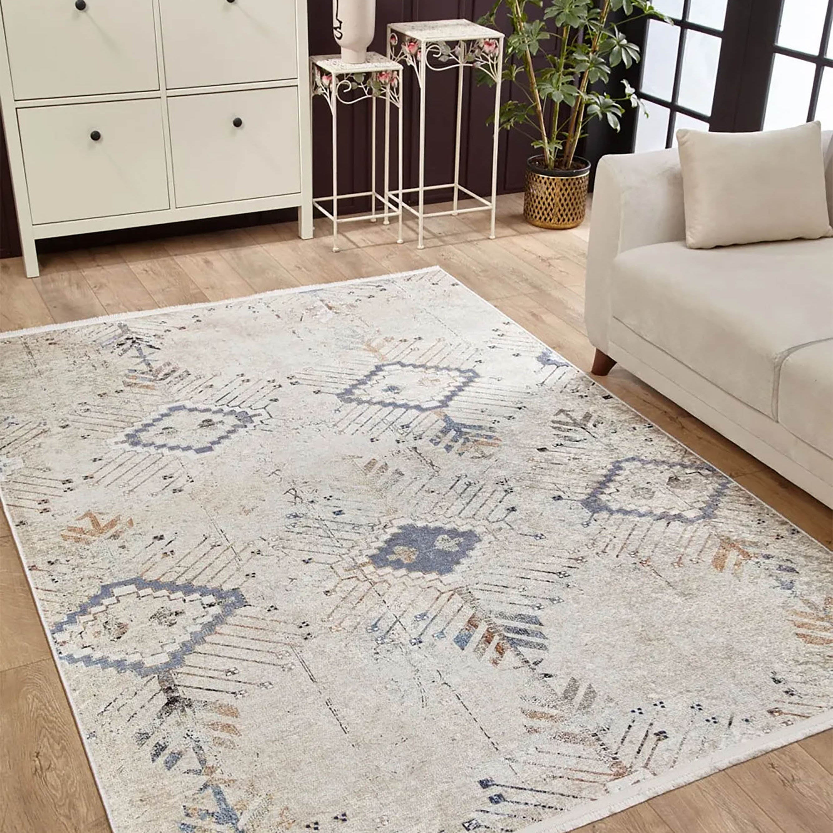 Hoyam Turkish Beige Kilim Flatweave Rug