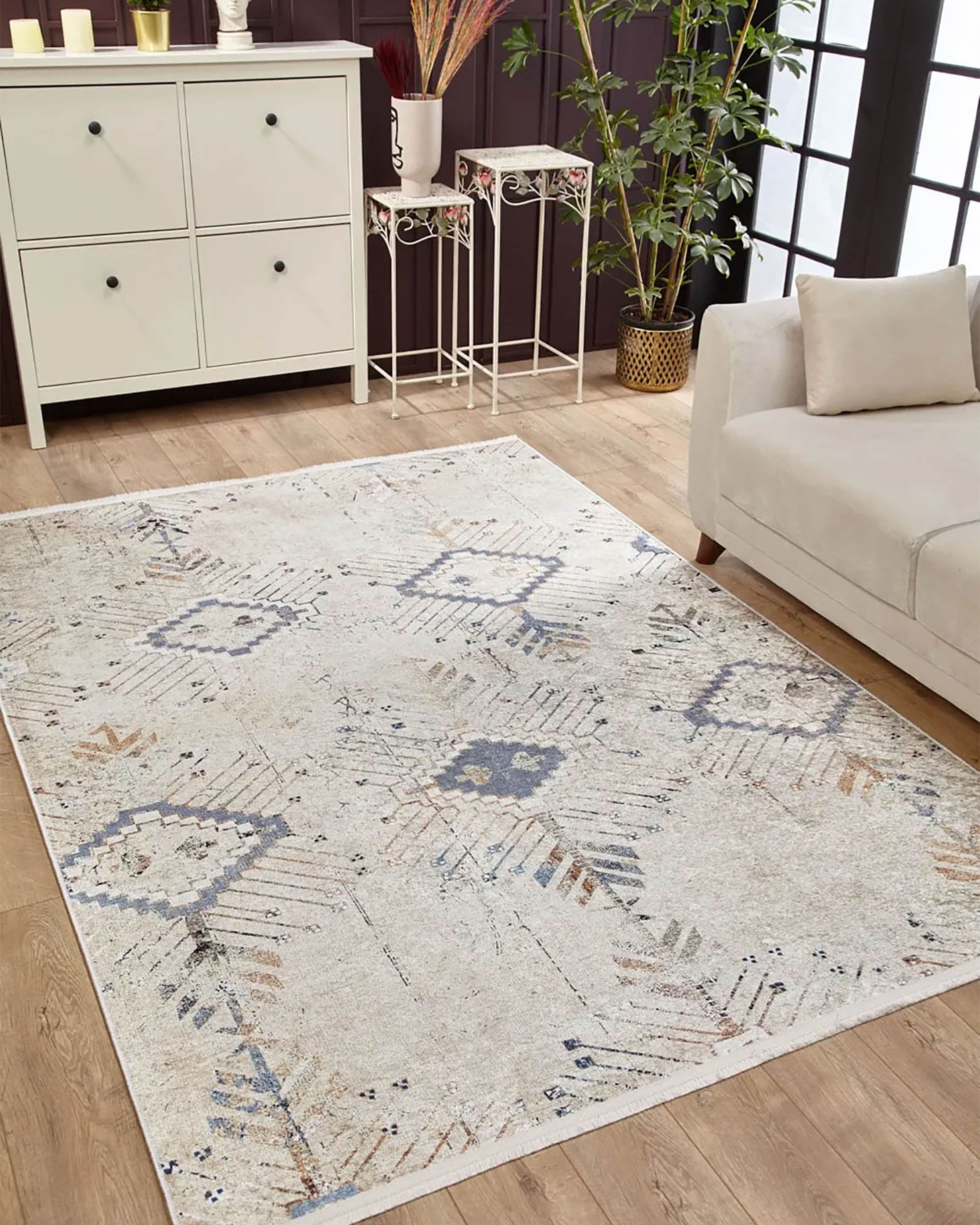 Hoyam Turkish Beige Kilim Flatweave Rug