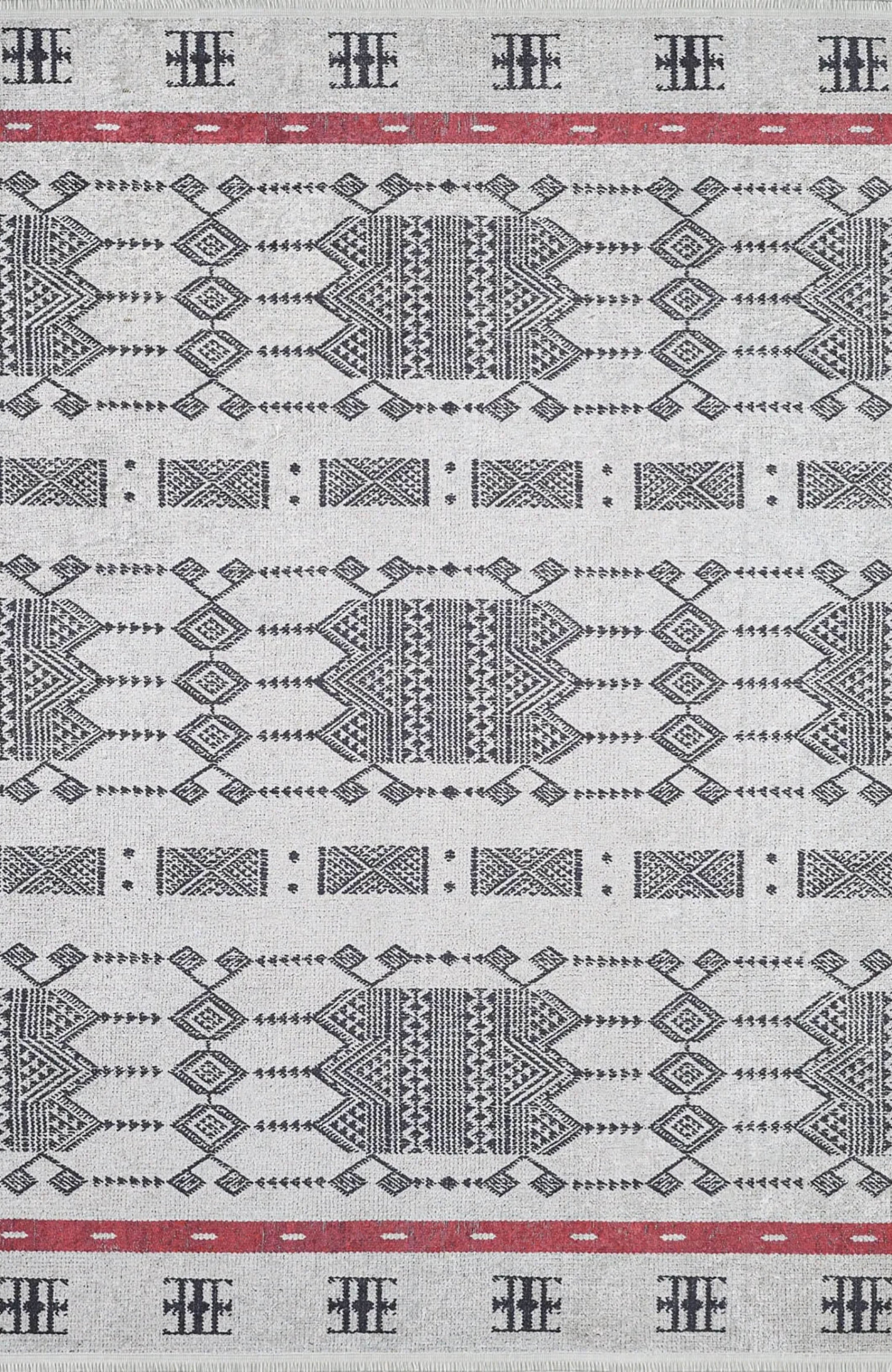 Vanessa Bohemian Geometric Farmhouse Turkish Rug