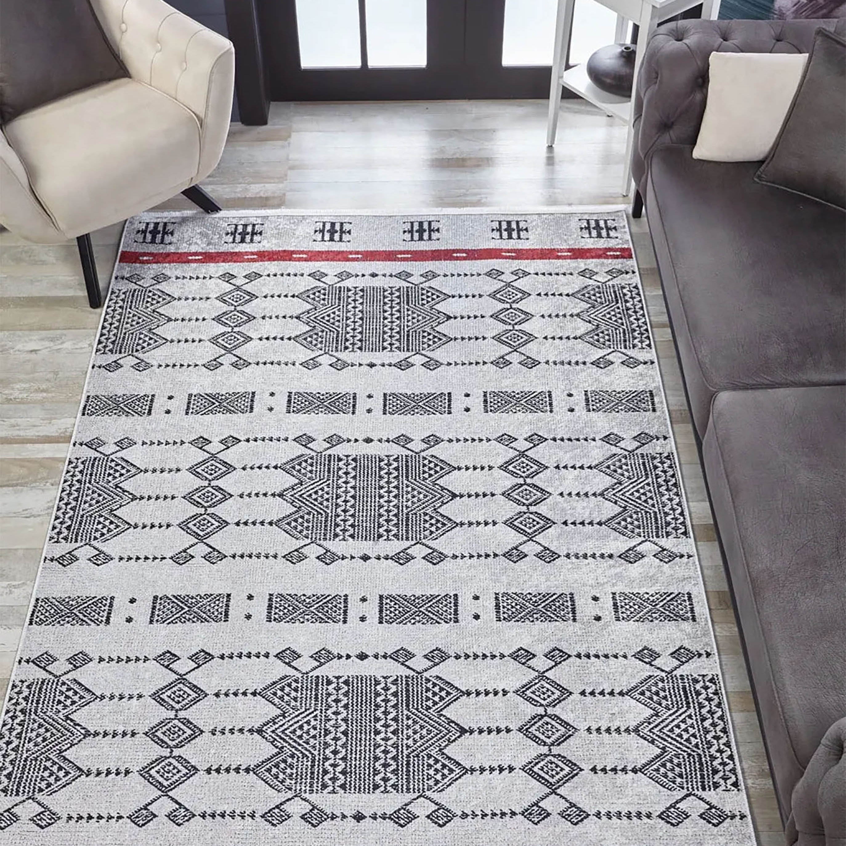 Vanessa Bohemian Geometric Farmhouse Turkish Rug