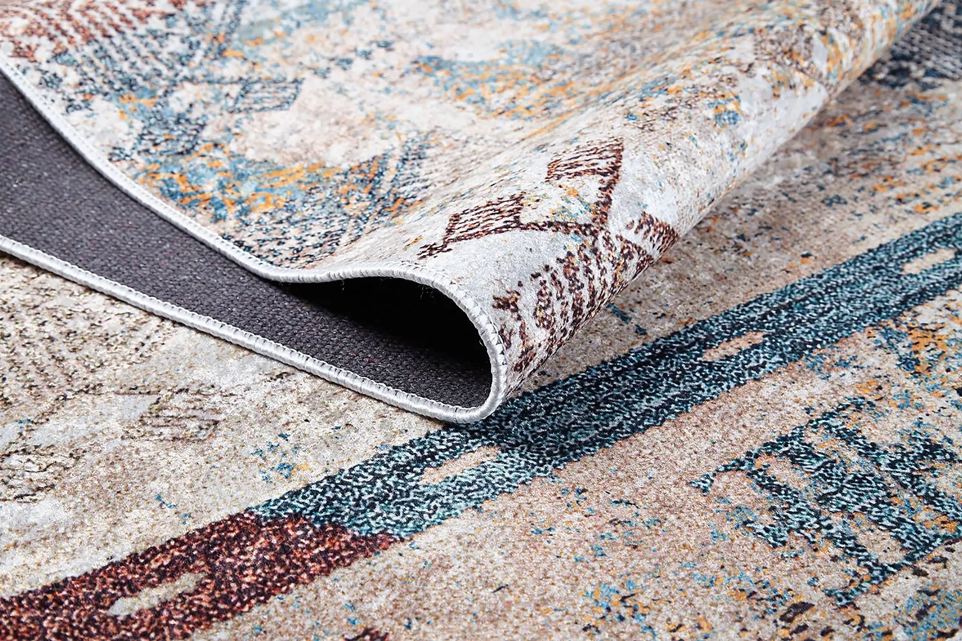 Serena Geometric Luxury Home Decor Turkish Kilim Beige Rug