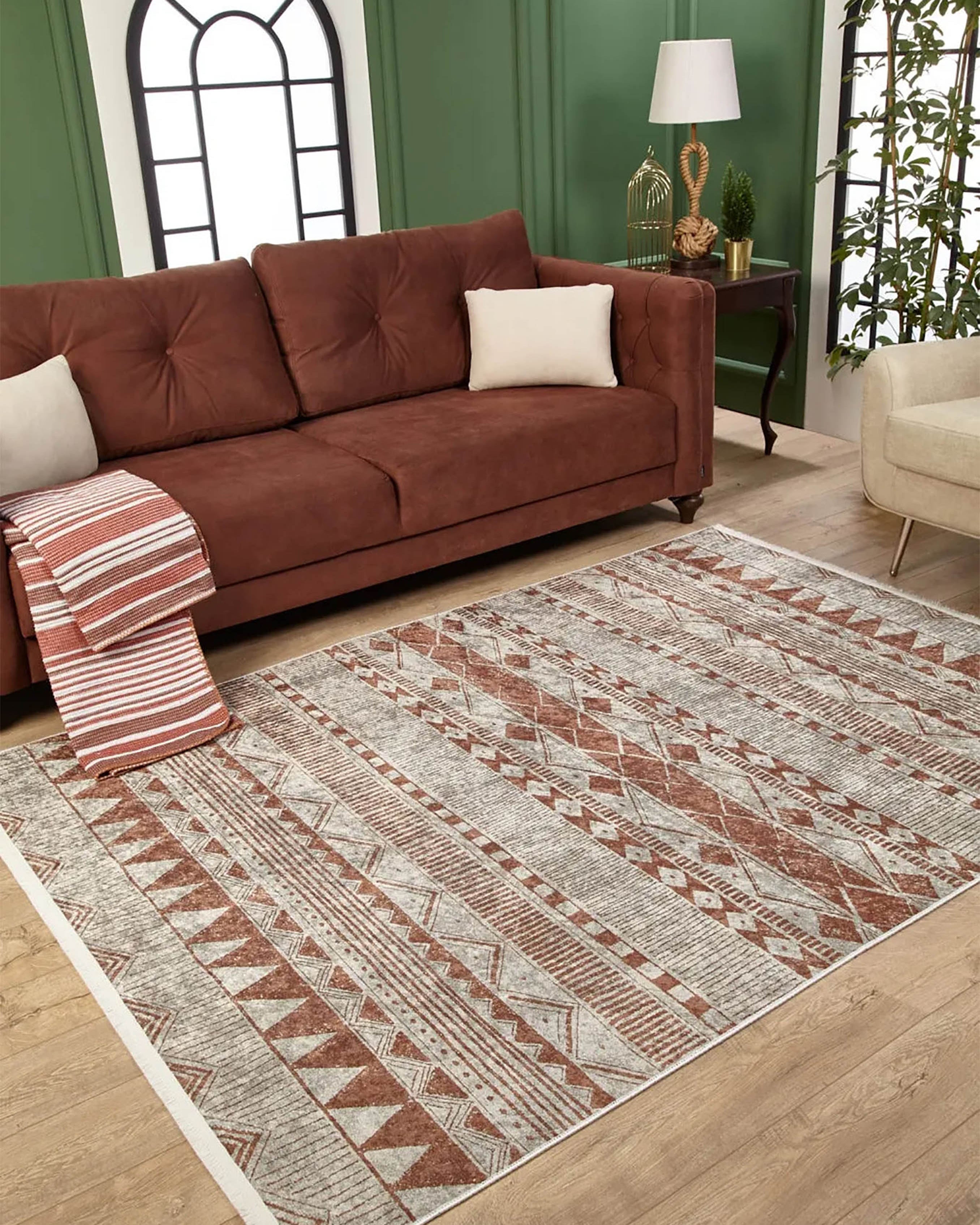 Julieta Turkish Kilim Beige Geometric Rug