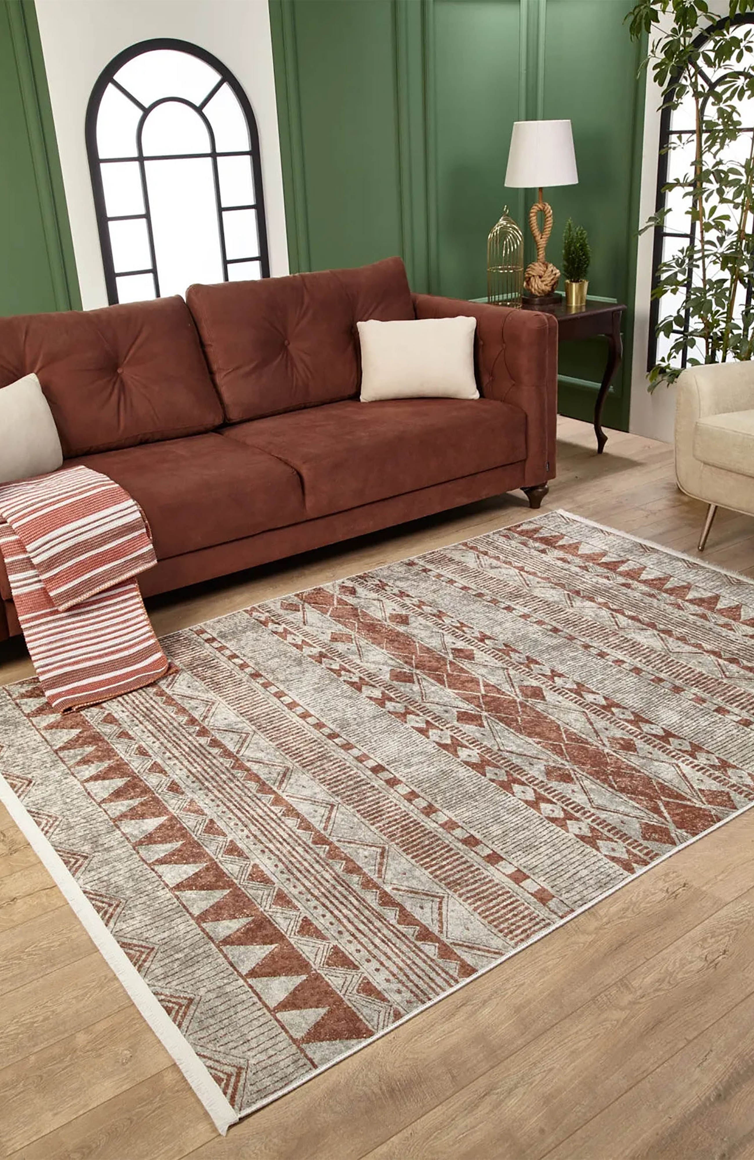 Julieta Turkish Kilim Beige Geometric Rug