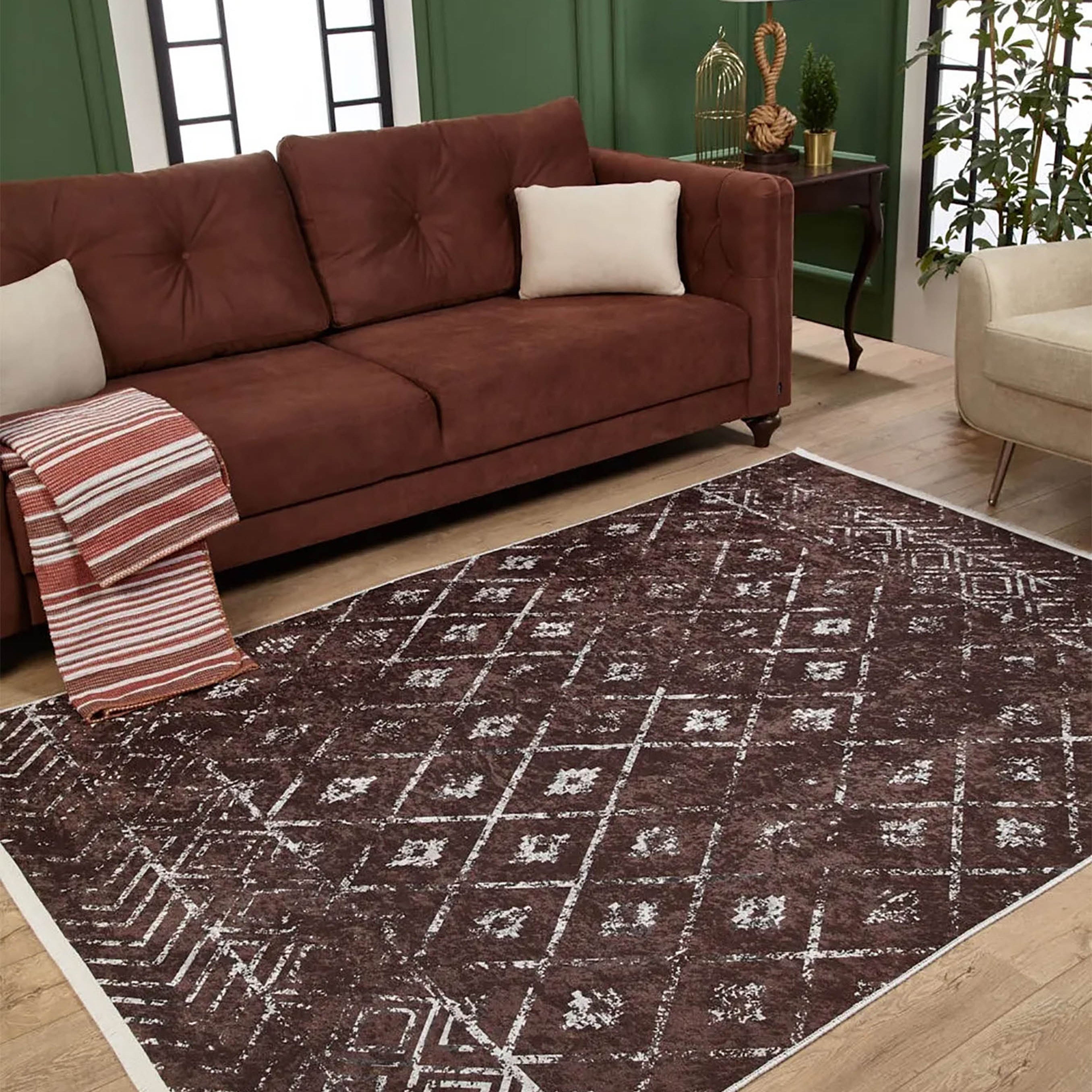 Alina Geometric Antique Vintage Decor Rug