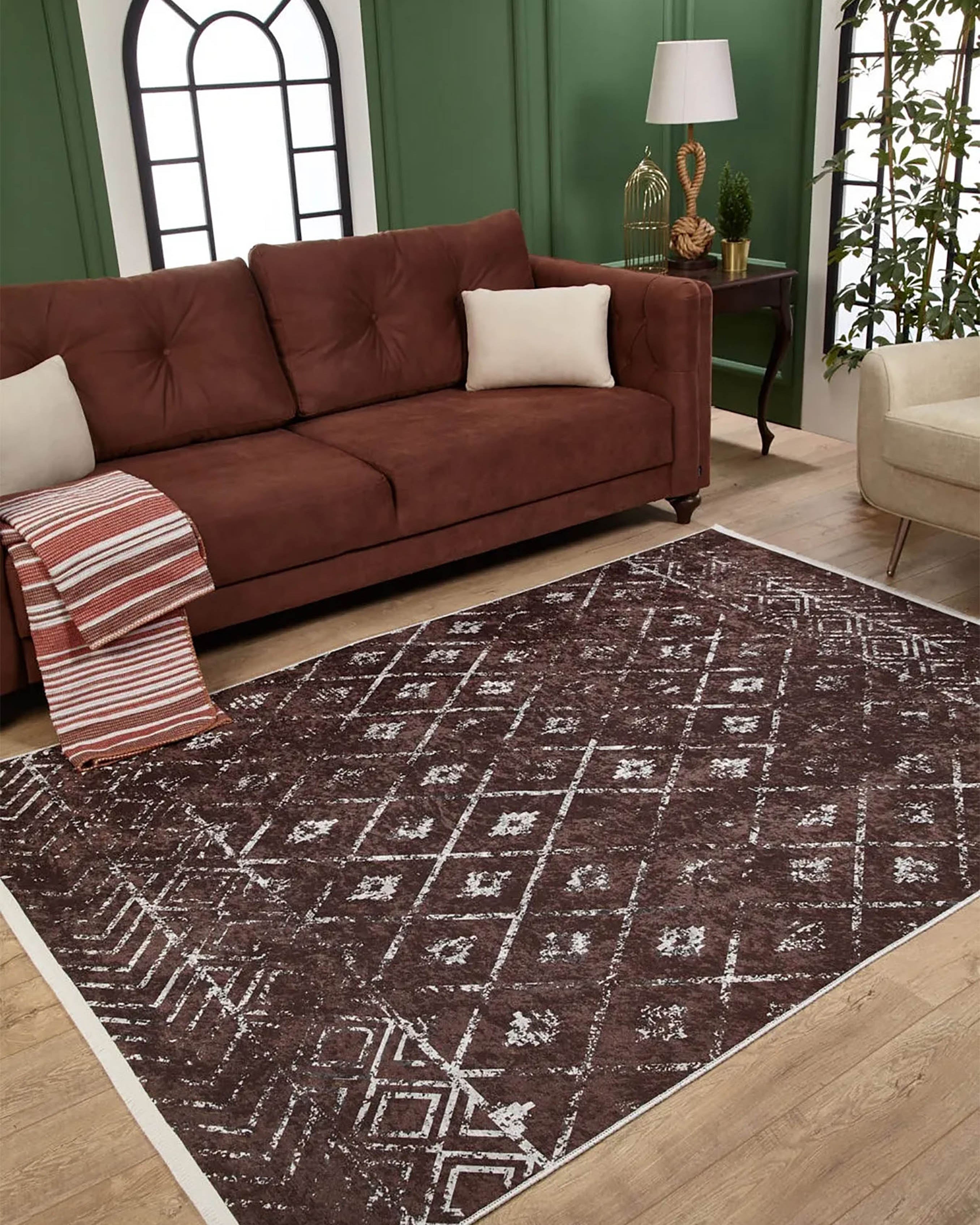 Alina Geometric Antique Vintage Decor Rug