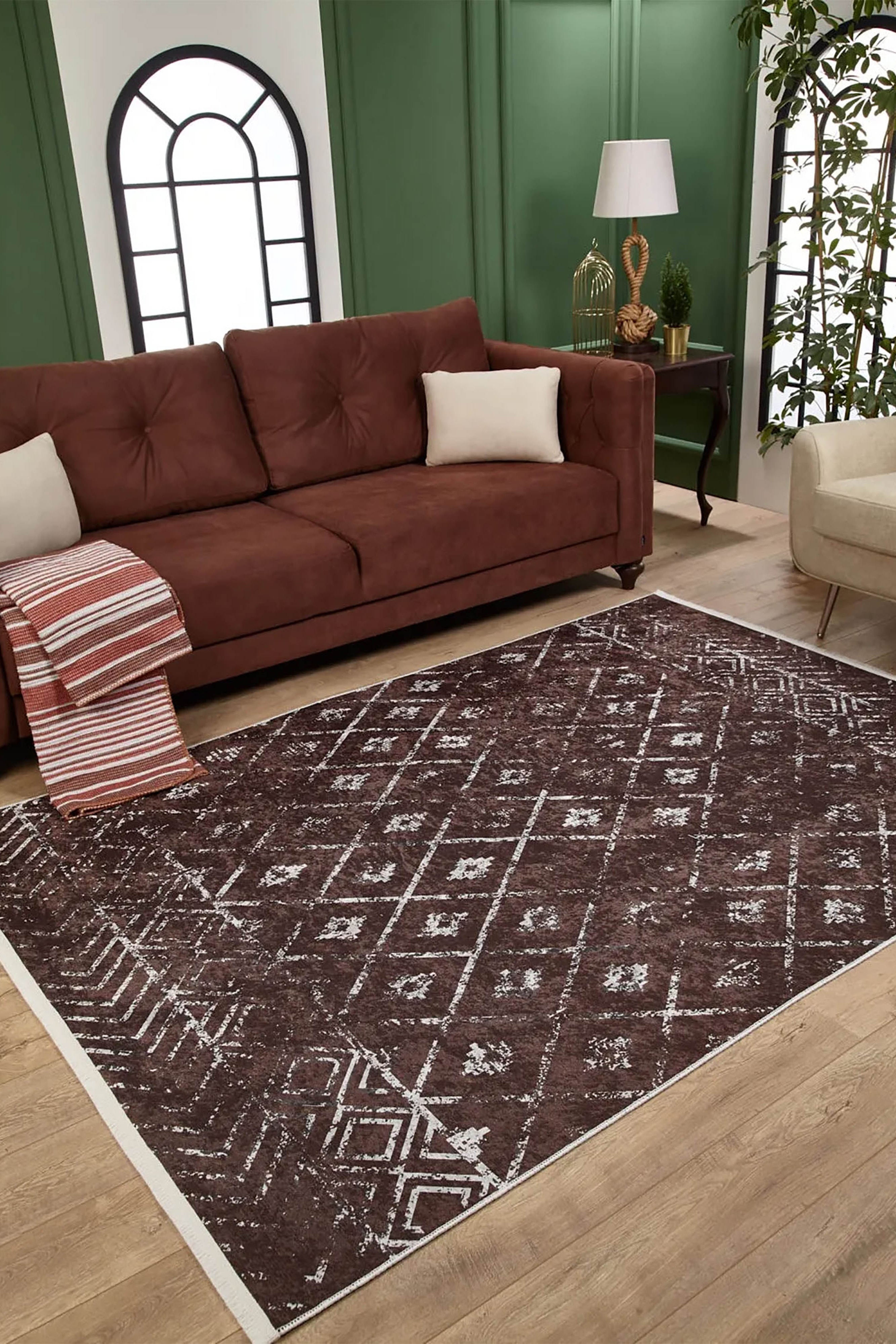 Alina Geometric Antique Vintage Decor Rug