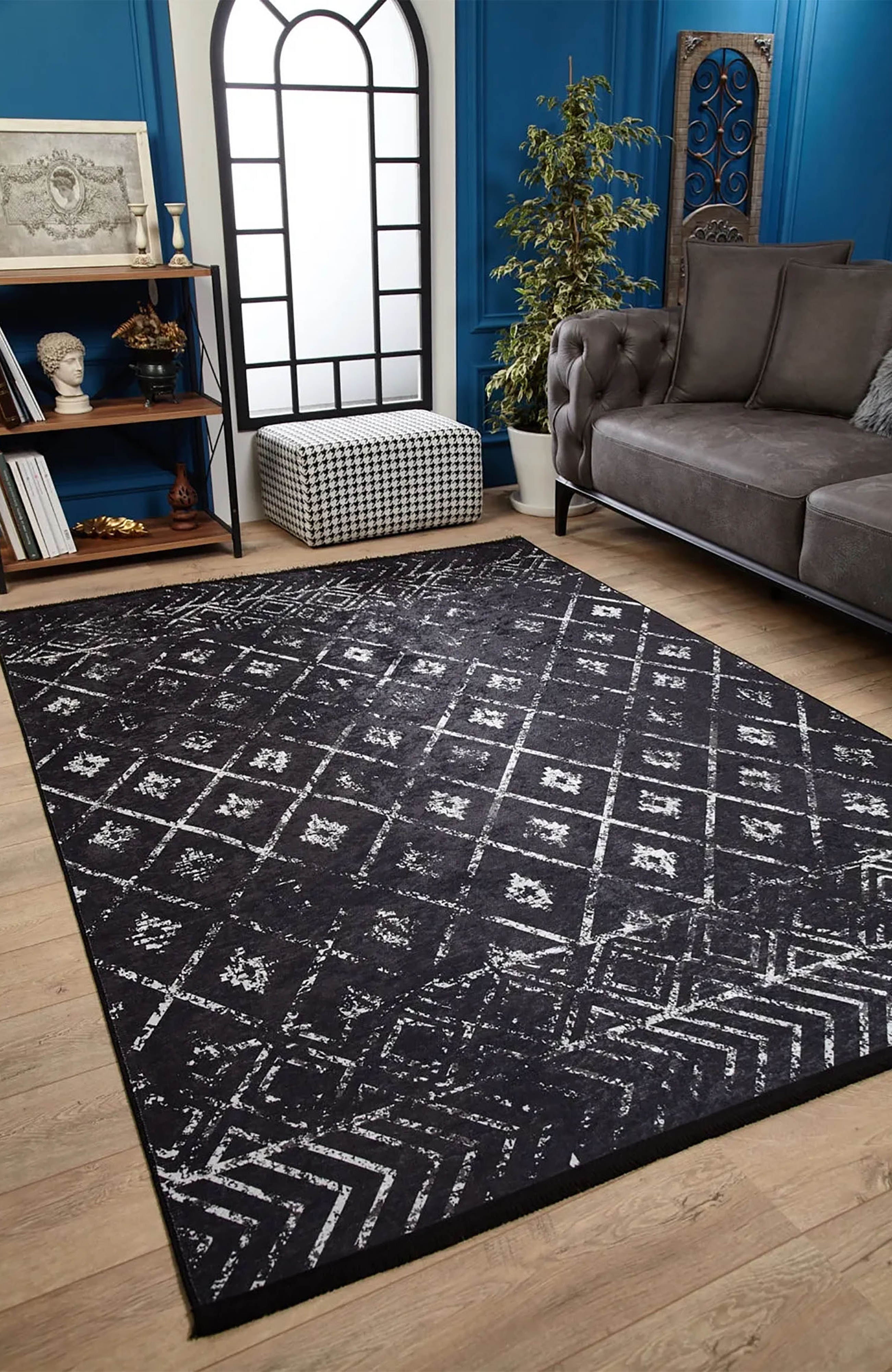 Oakley Geometric Antique Vintage Decor Rug