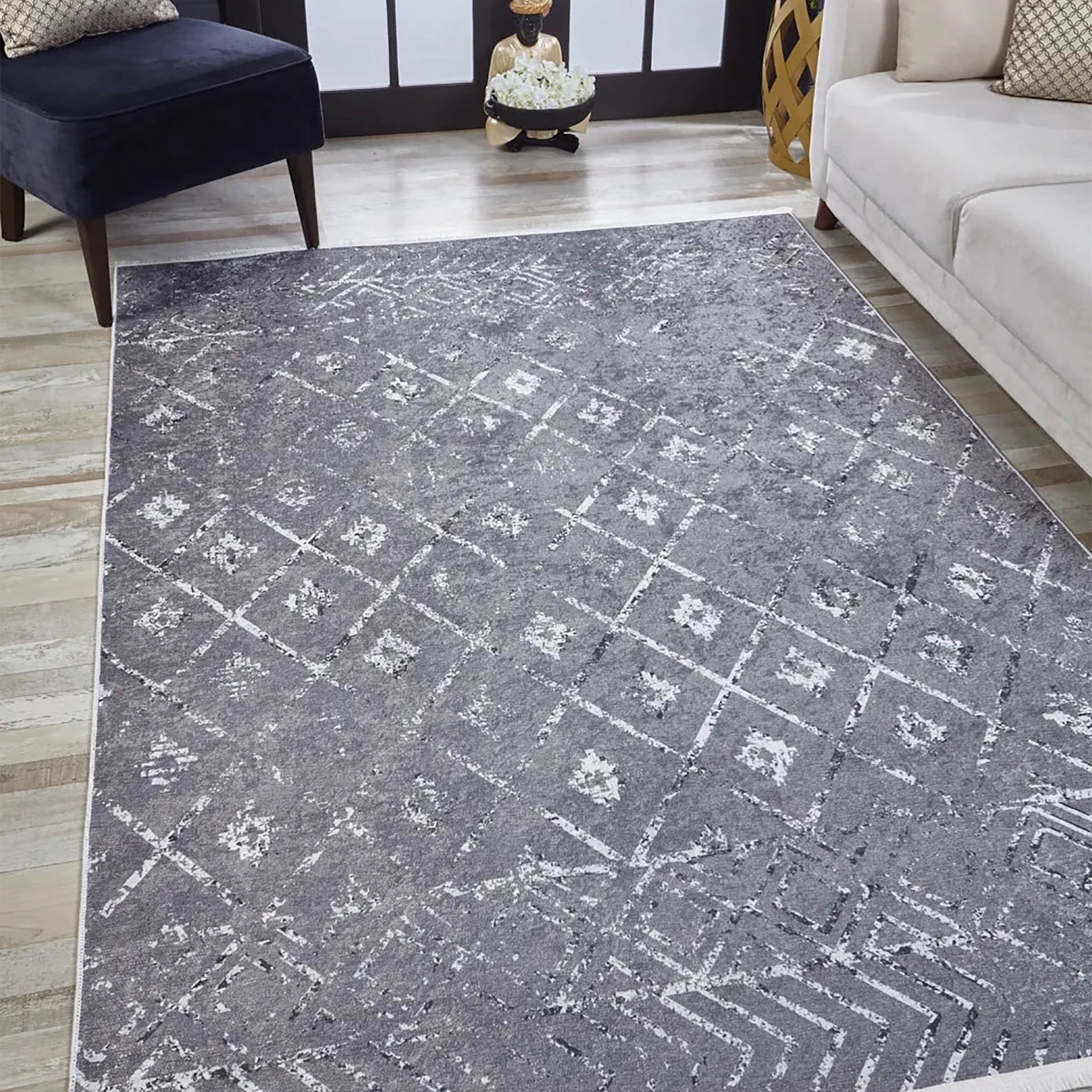 Ember Geometric Antique Vintage Decor Rug