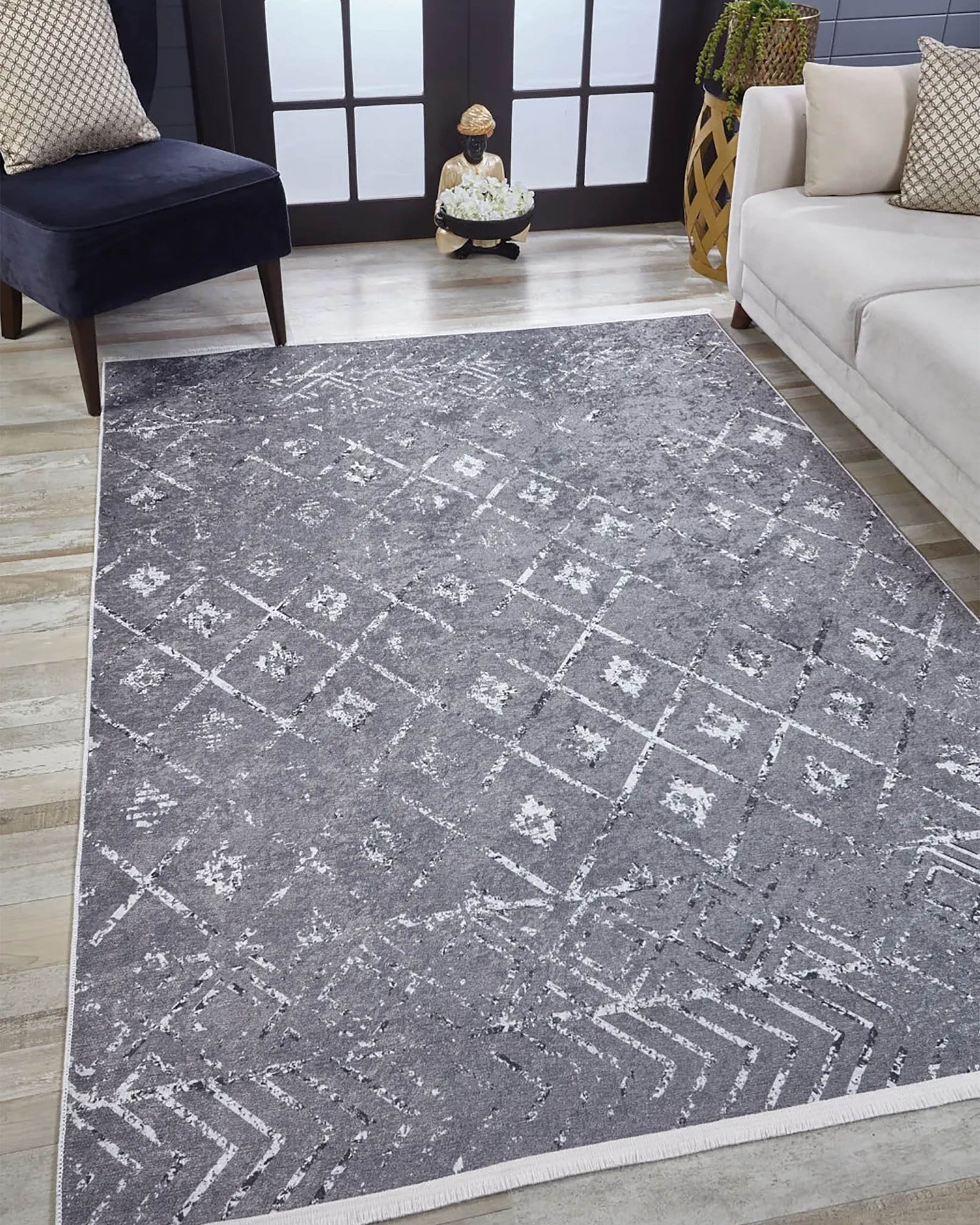 Ember Geometric Antique Vintage Decor Rug