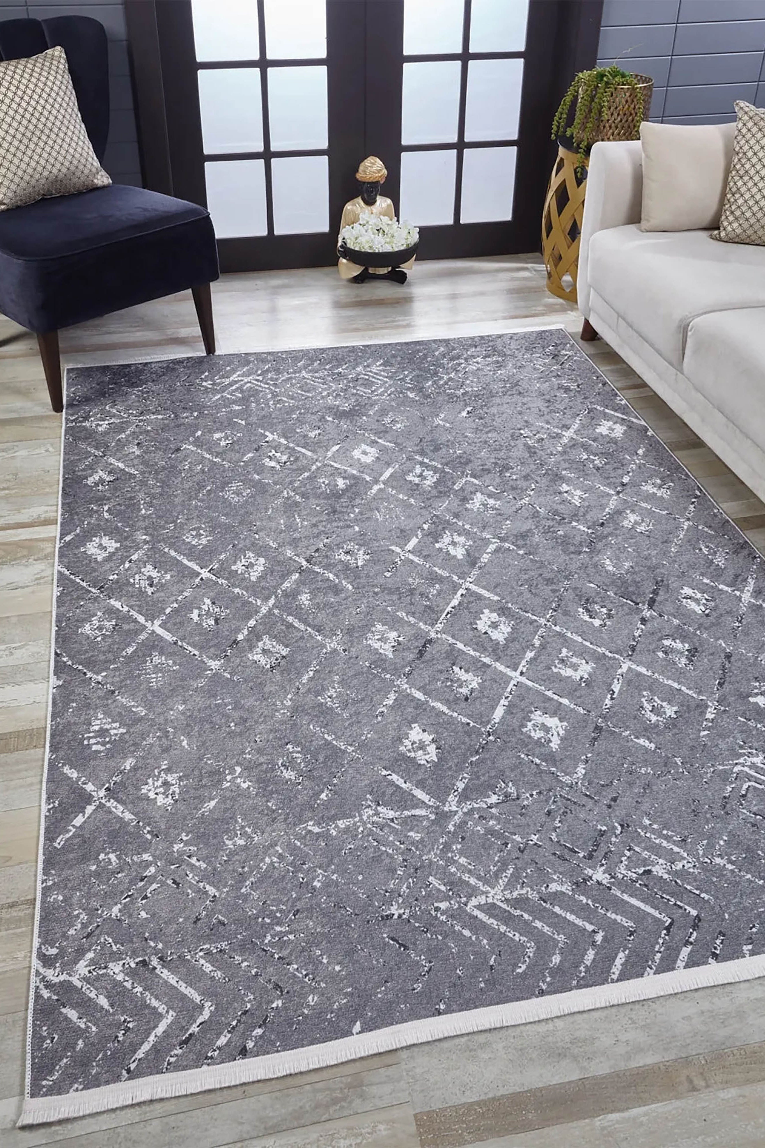 Ember Geometric Antique Vintage Decor Rug