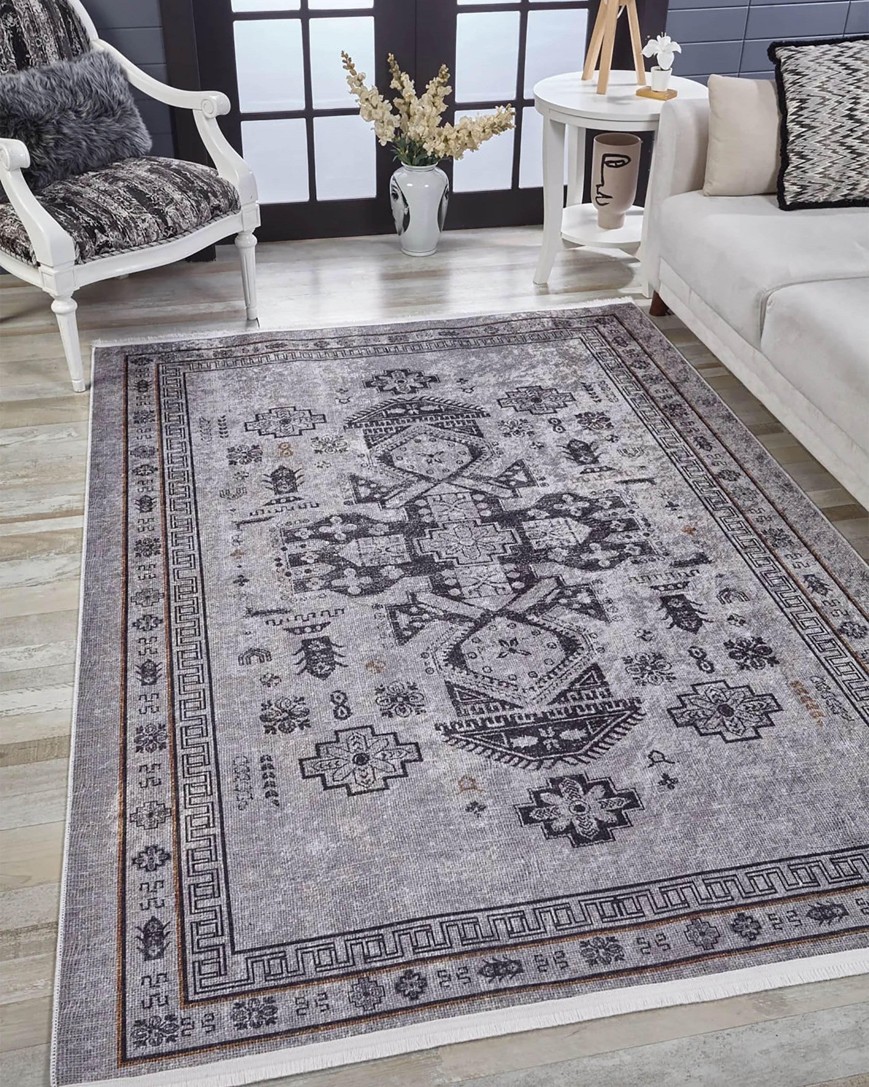 Noelle Turkish Oriental Medallion Geometric Rug