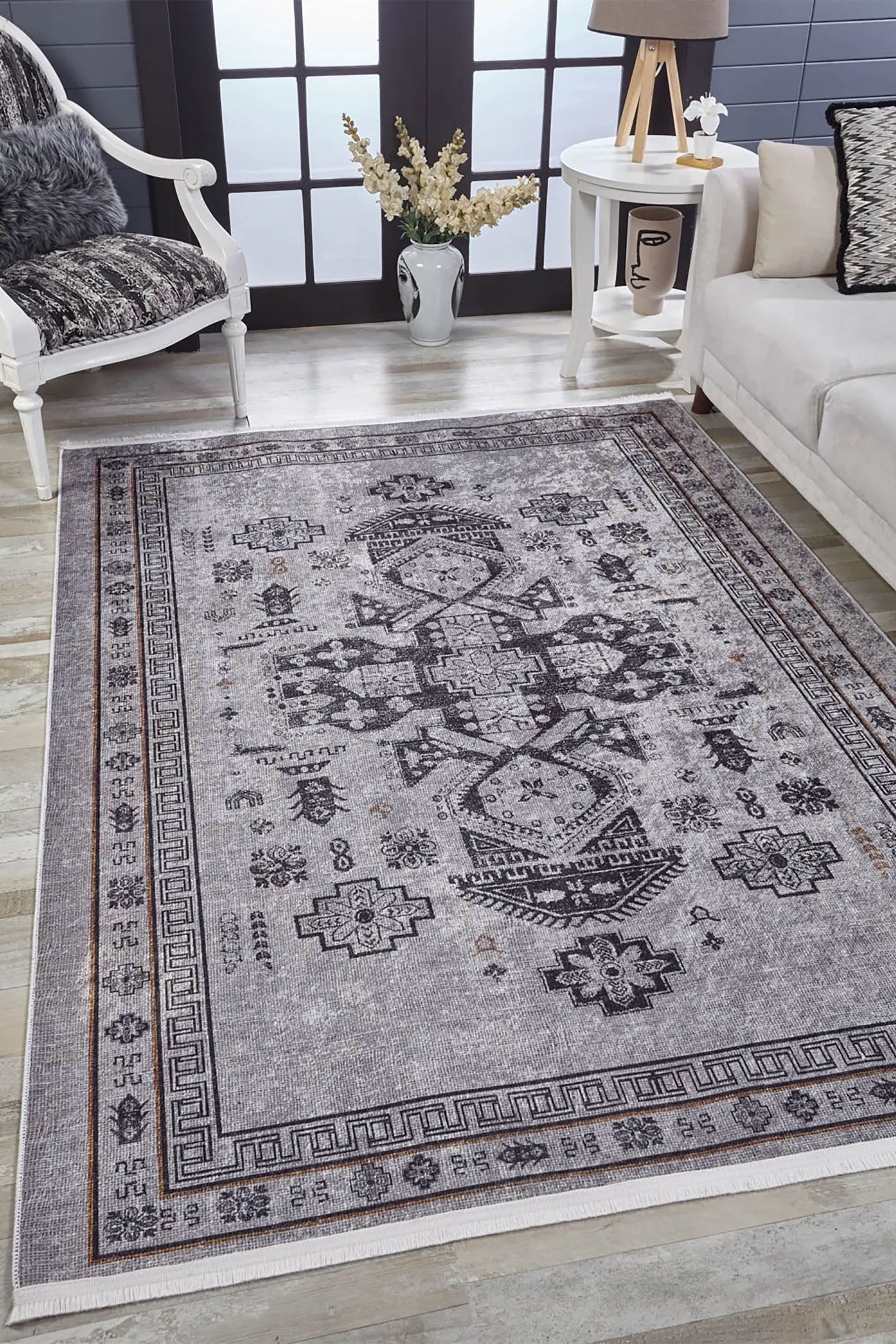 Noelle Turkish Oriental Medallion Geometric Rug