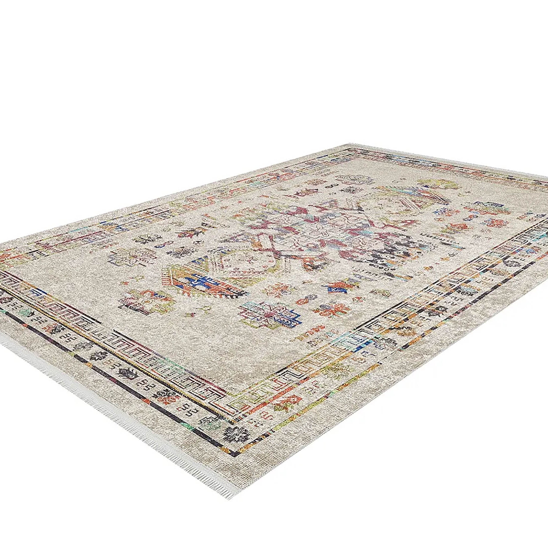 Aliyah Turkish Oriental Medallion Geometric Rug