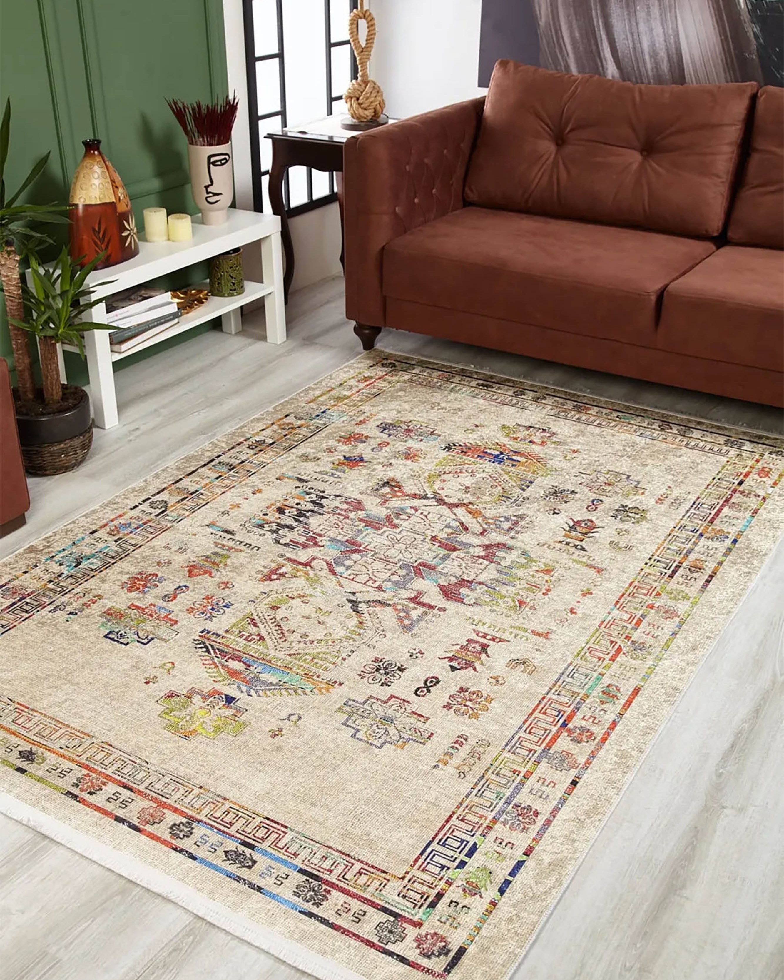 Aliyah Turkish Oriental Medallion Geometric Rug
