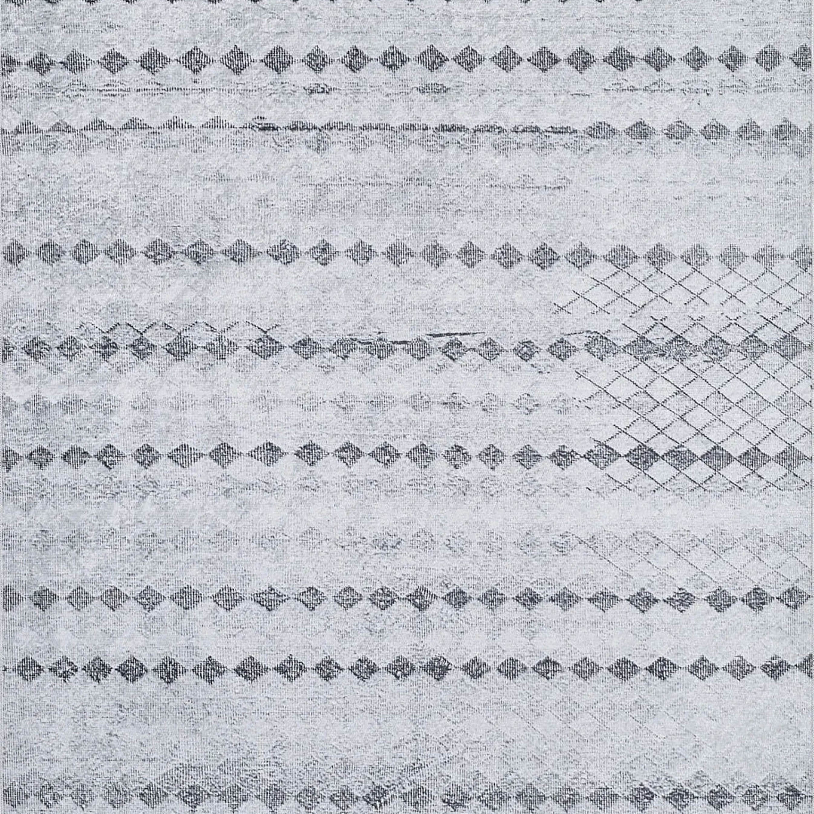 Dahlia Geometric Antique Vintage Mid Century Rug