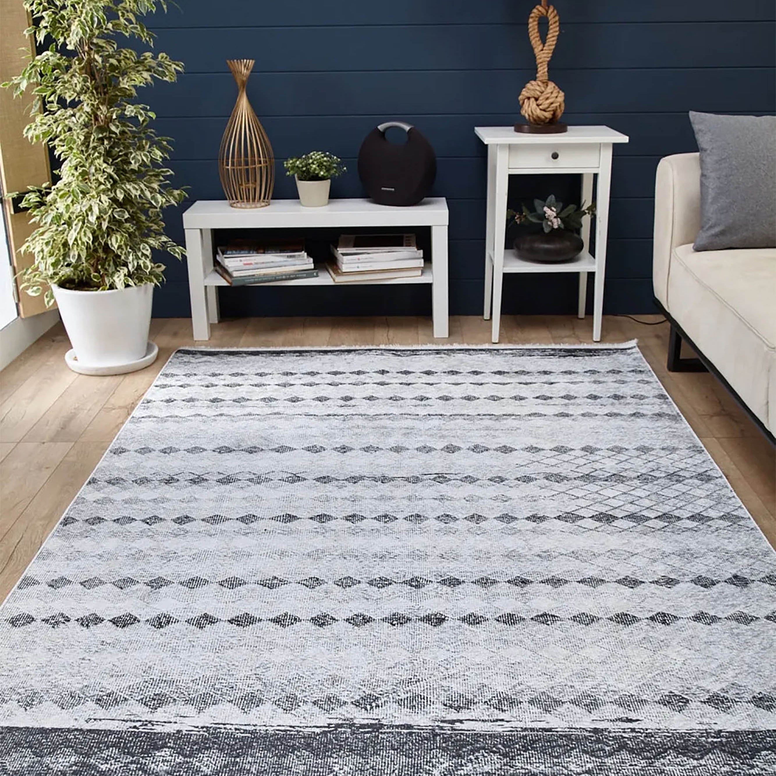 Dahlia Geometric Antique Vintage Mid Century Rug