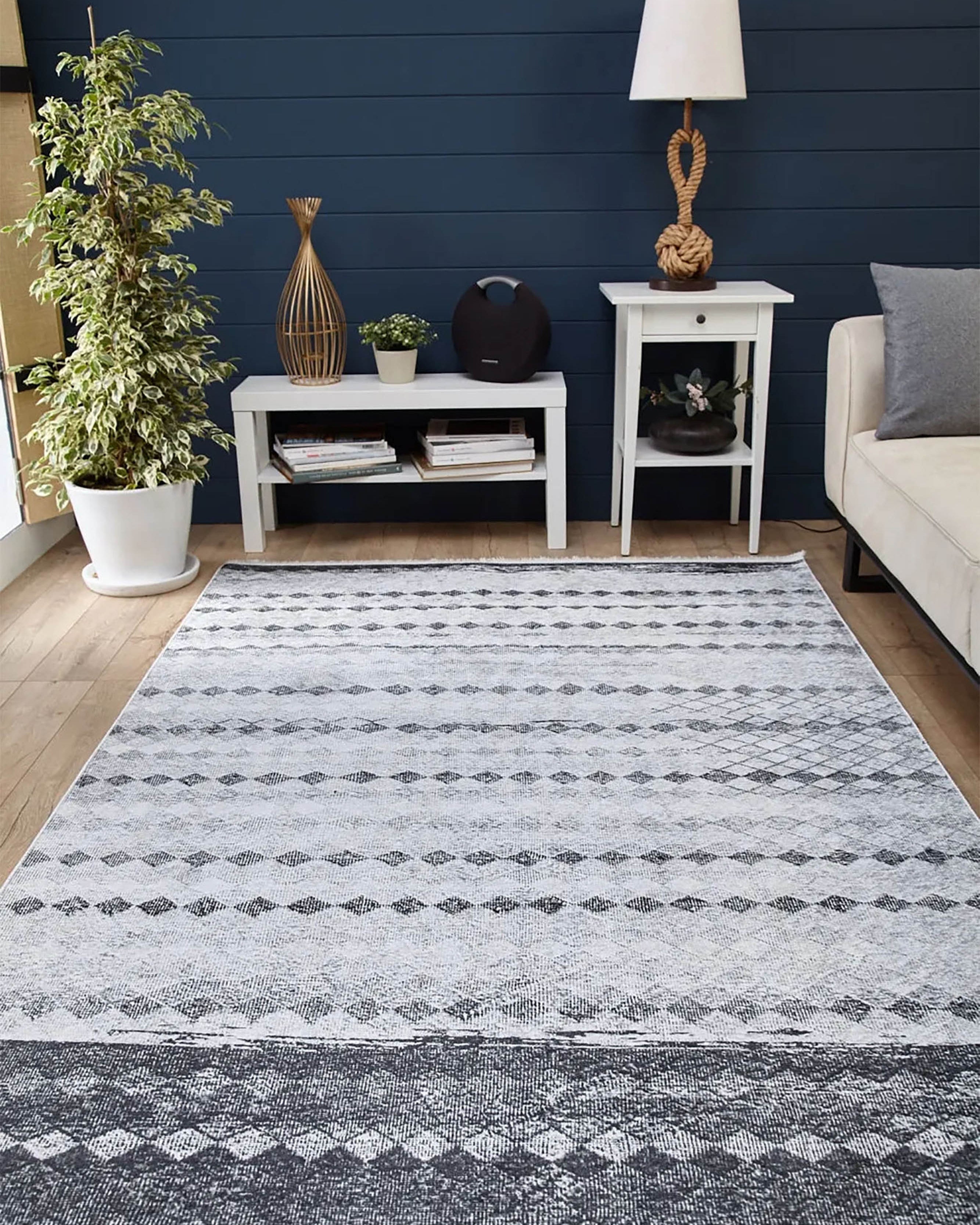 Dahlia Geometric Antique Vintage Mid Century Rug