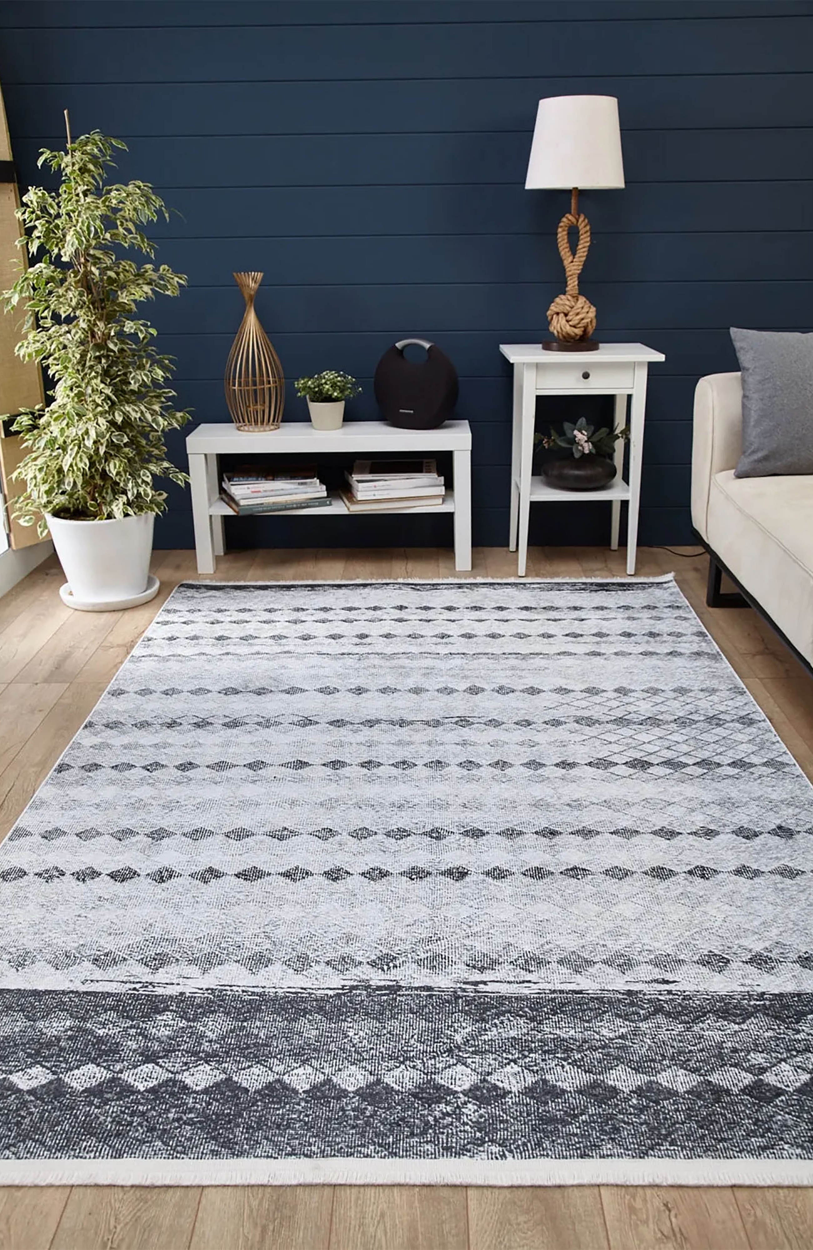 Dahlia Geometric Antique Vintage Mid Century Rug