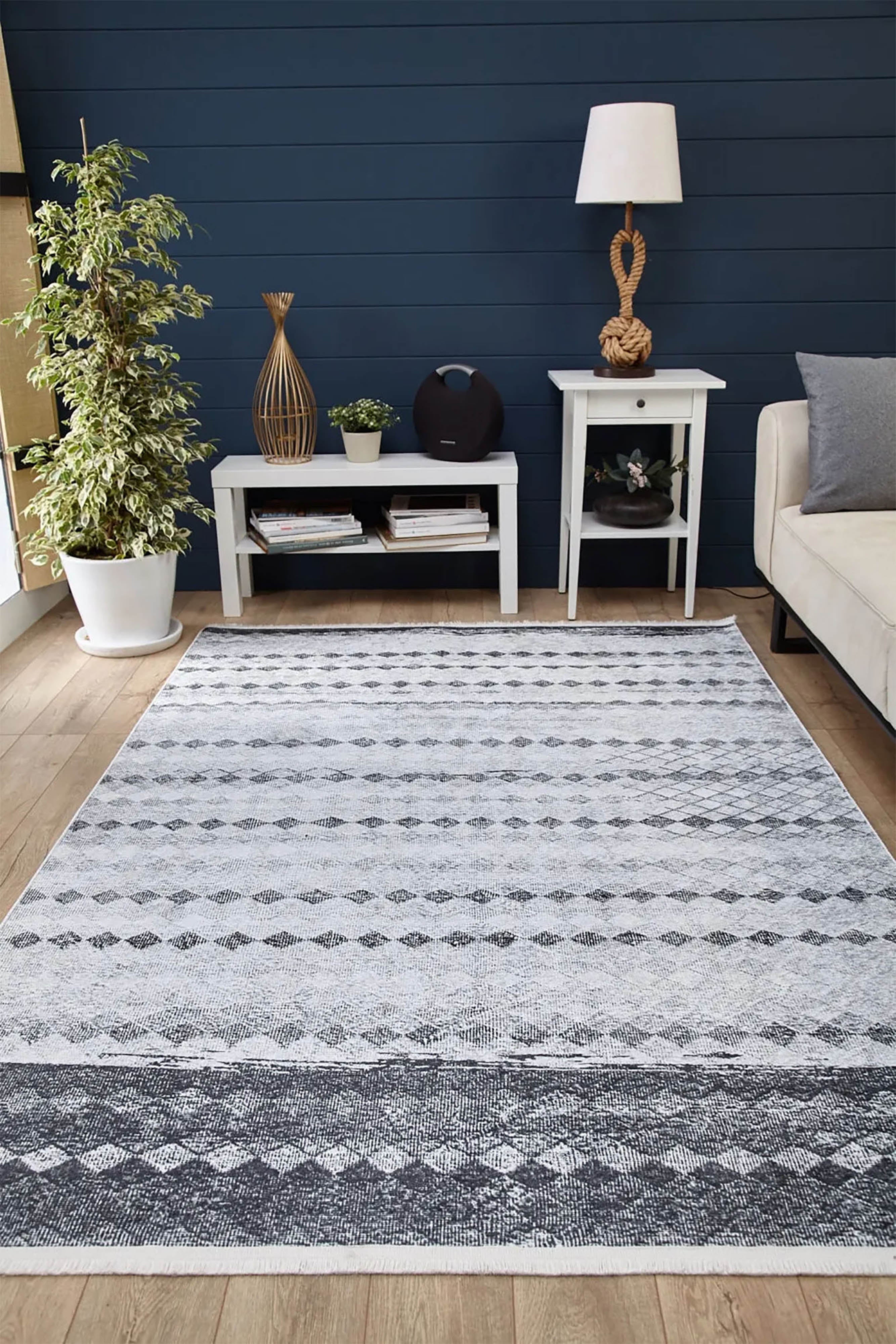 Dahlia Geometric Antique Vintage Mid Century Rug