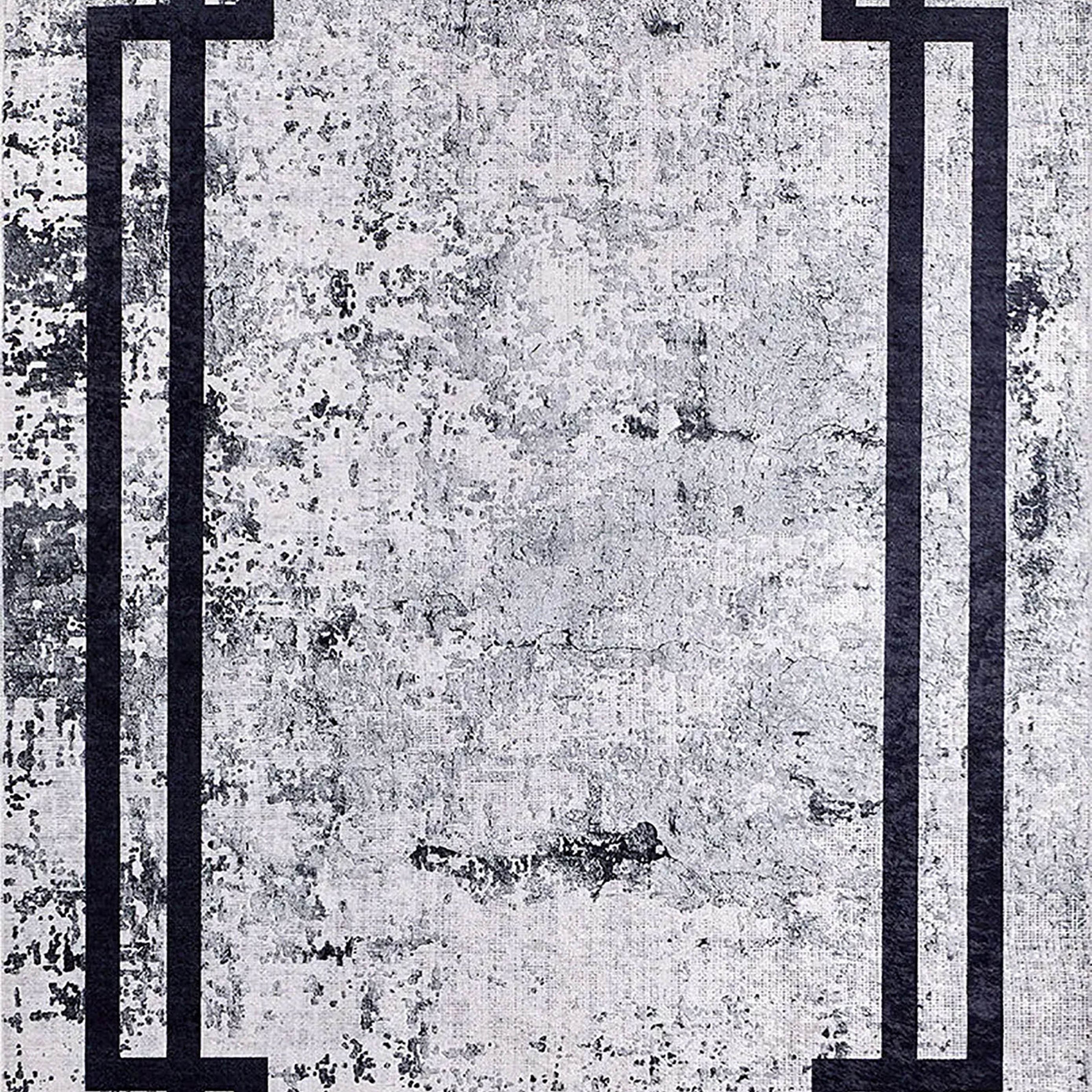 Anastasia Geometric Greek Key Border Rug