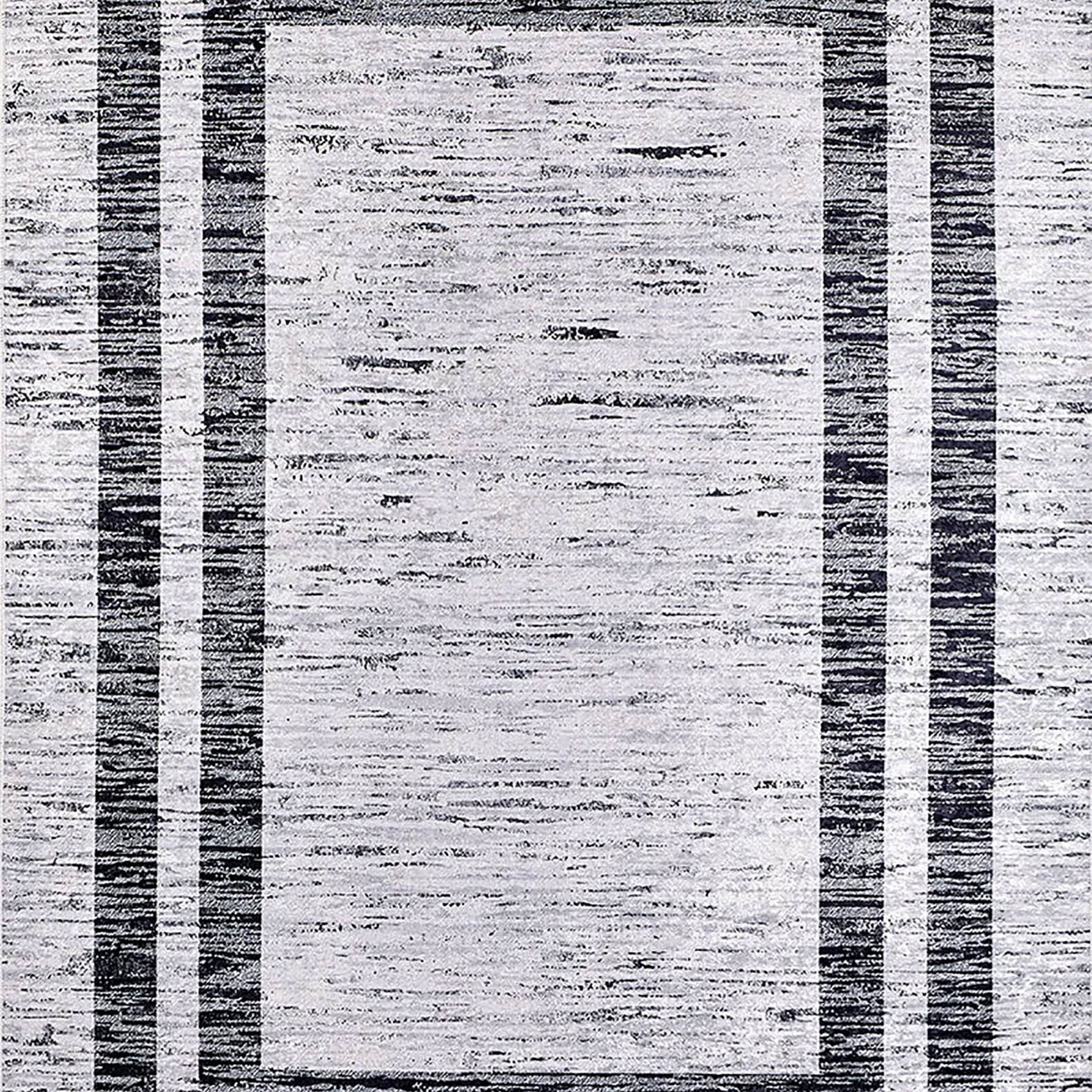 Rosalie Geometric Border Abstract Rug