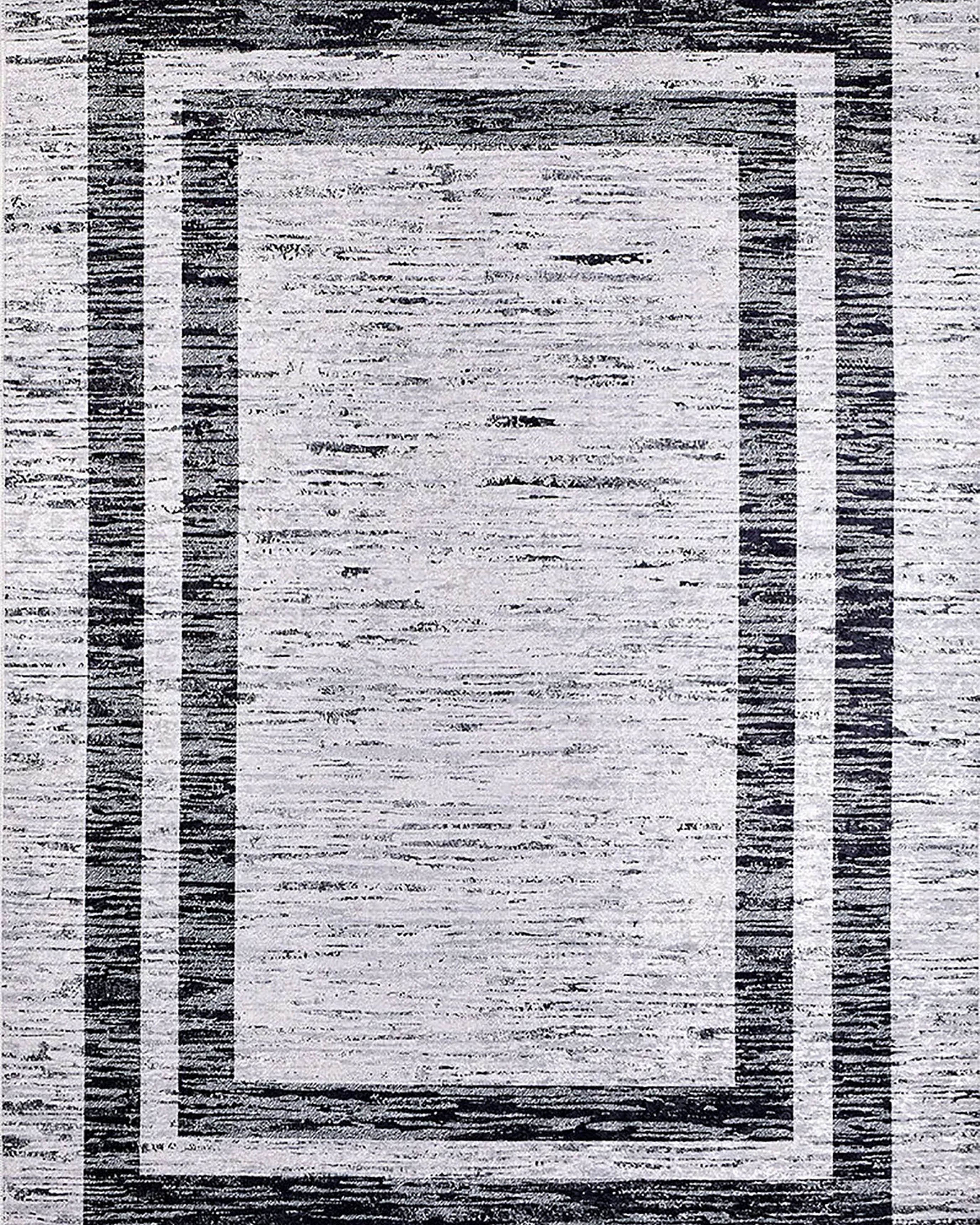 Rosalie Geometric Border Abstract Rug